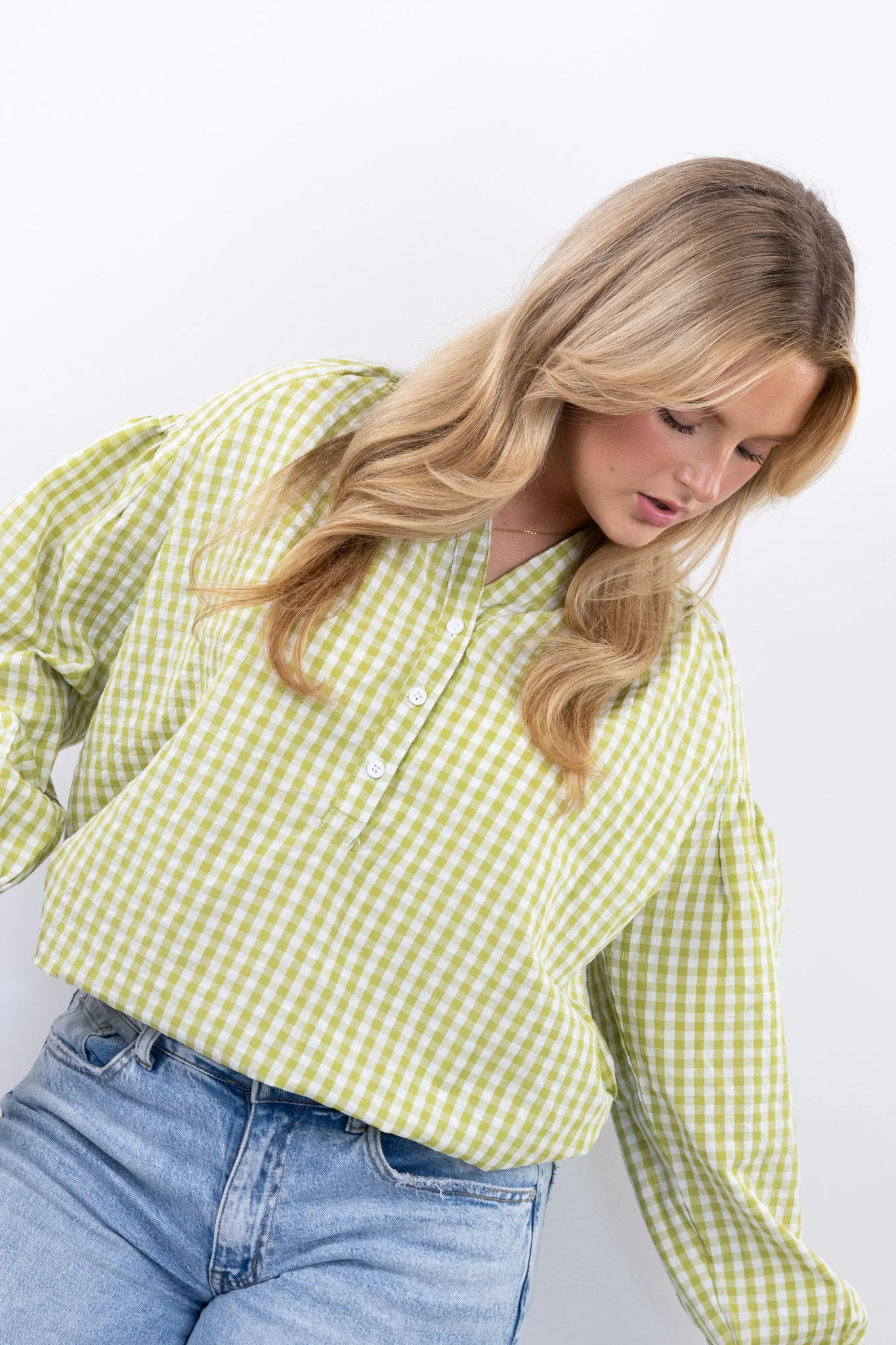 Gingham blouse - Image 4