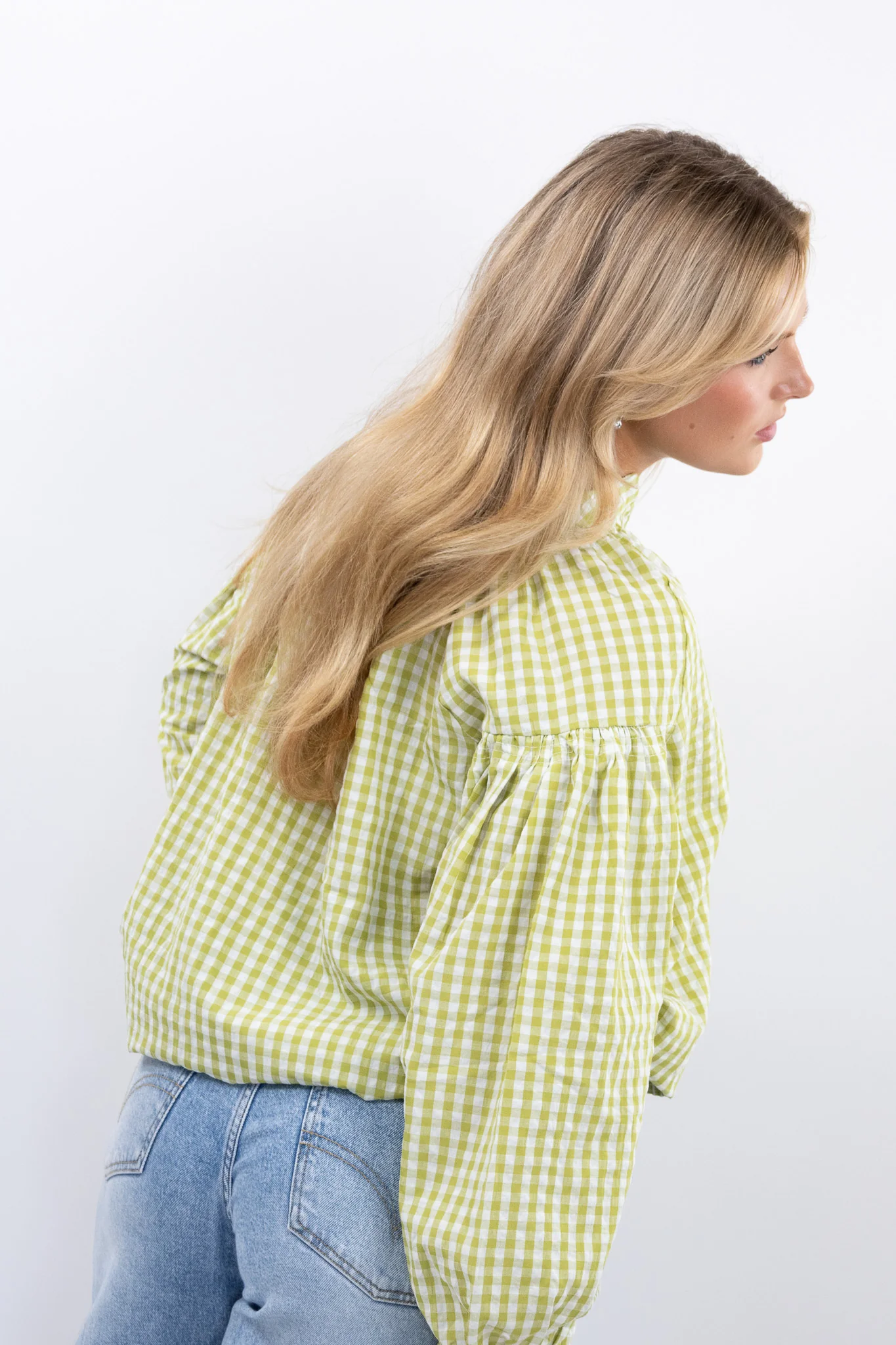 Gingham blouse - Image 5