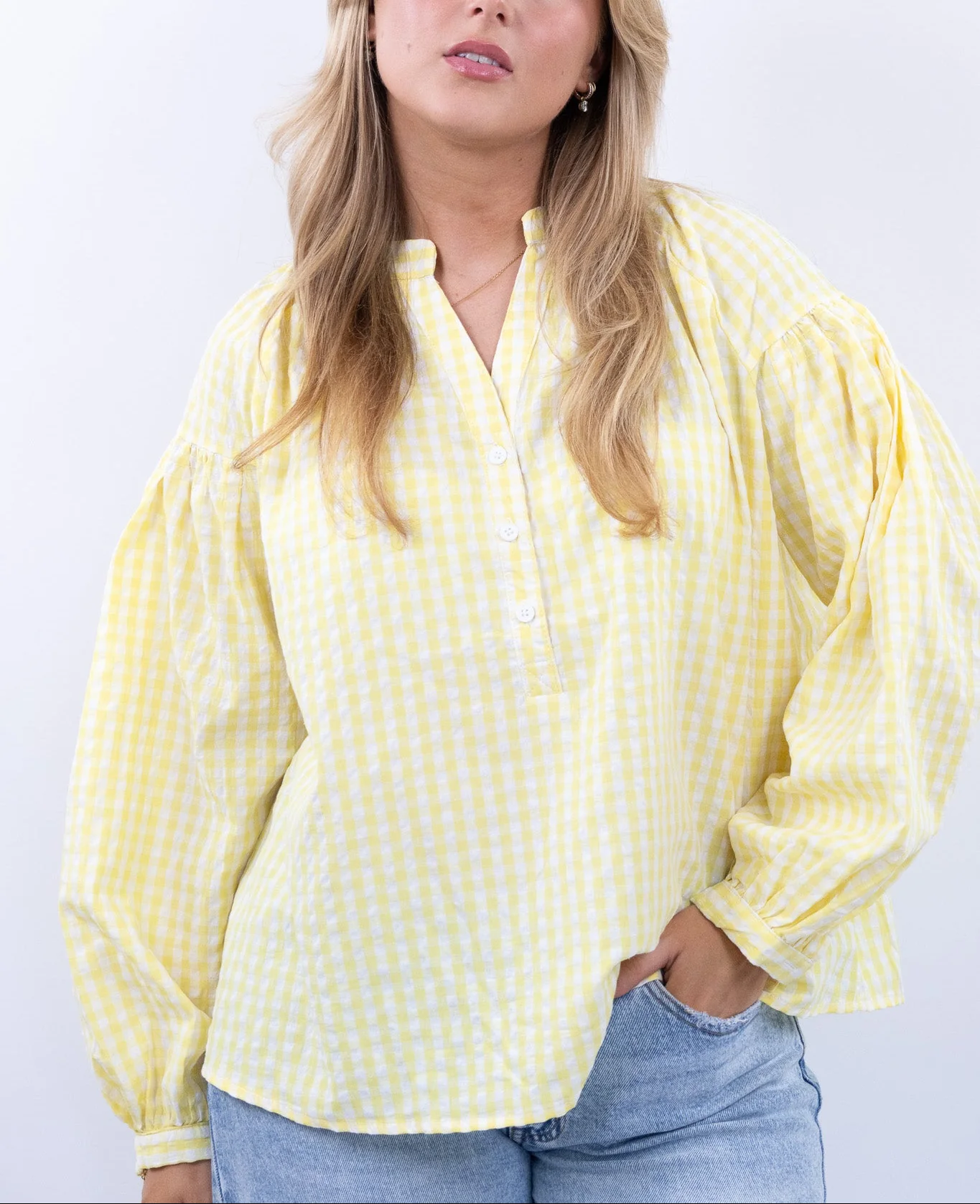 Gingham blouse - Image 7