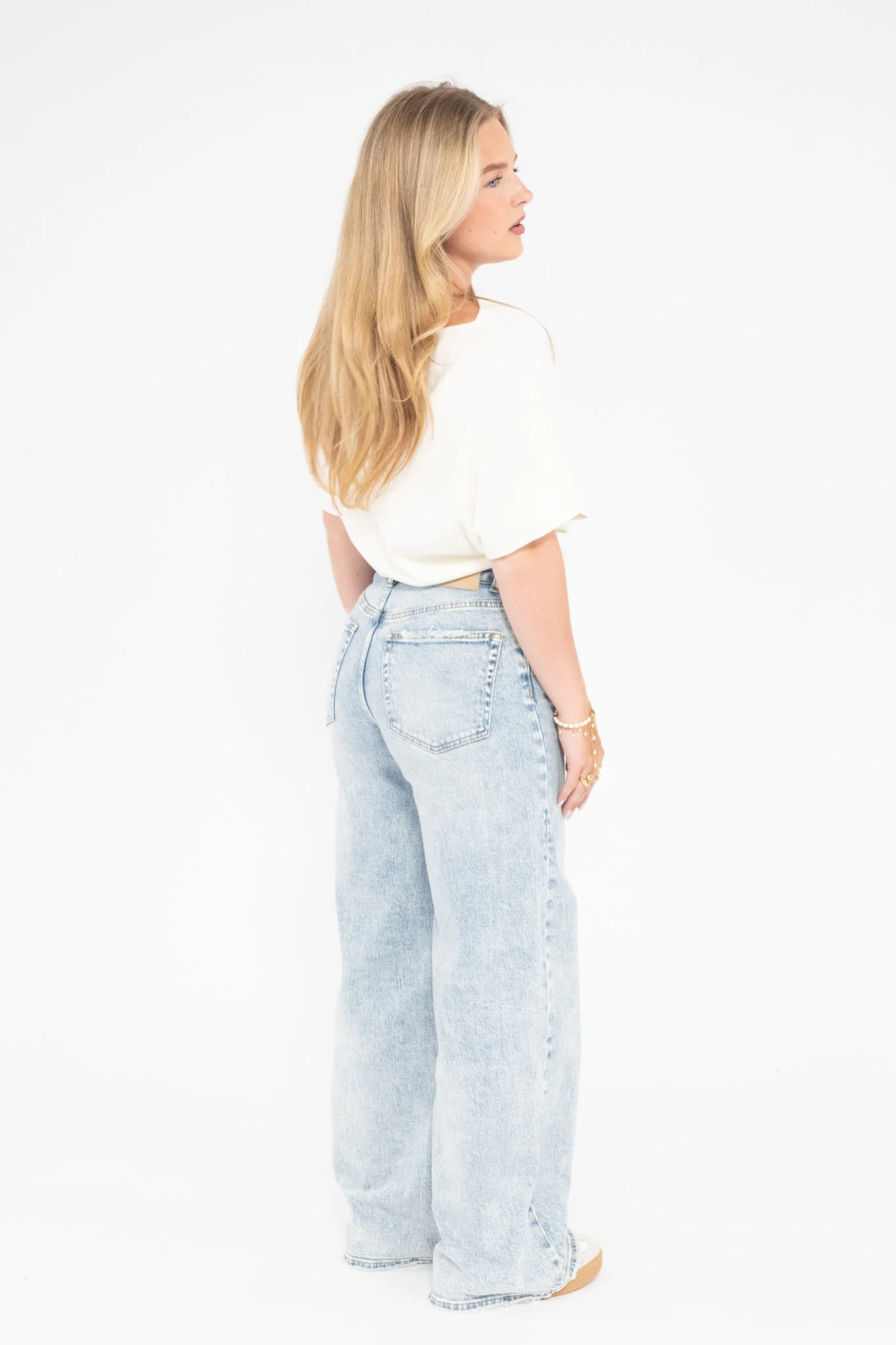 Basic Fold Over Jeans - Image 11