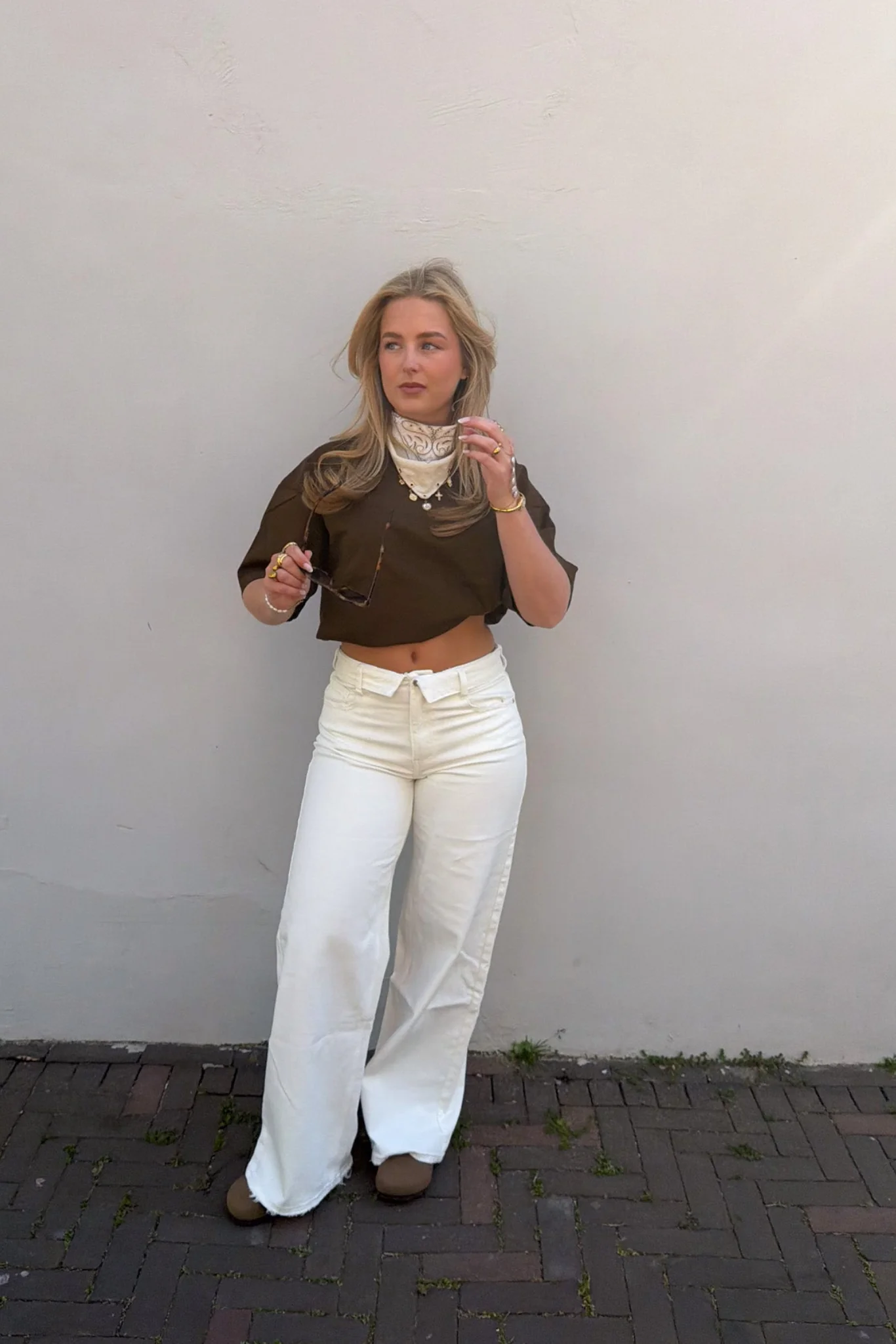 Basic Fold Over Jeans - Image 2
