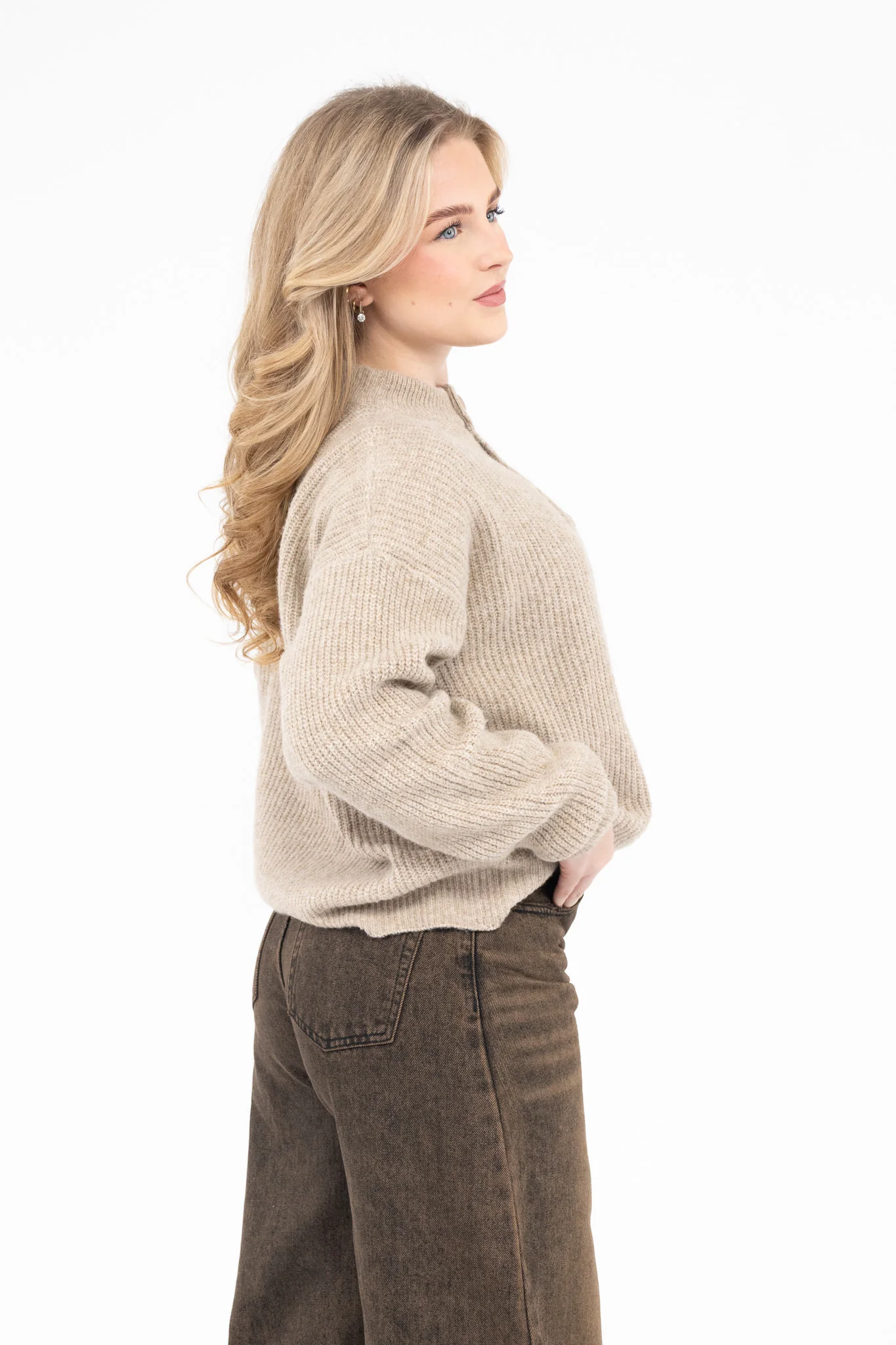 Button Detail Knit - Image 3