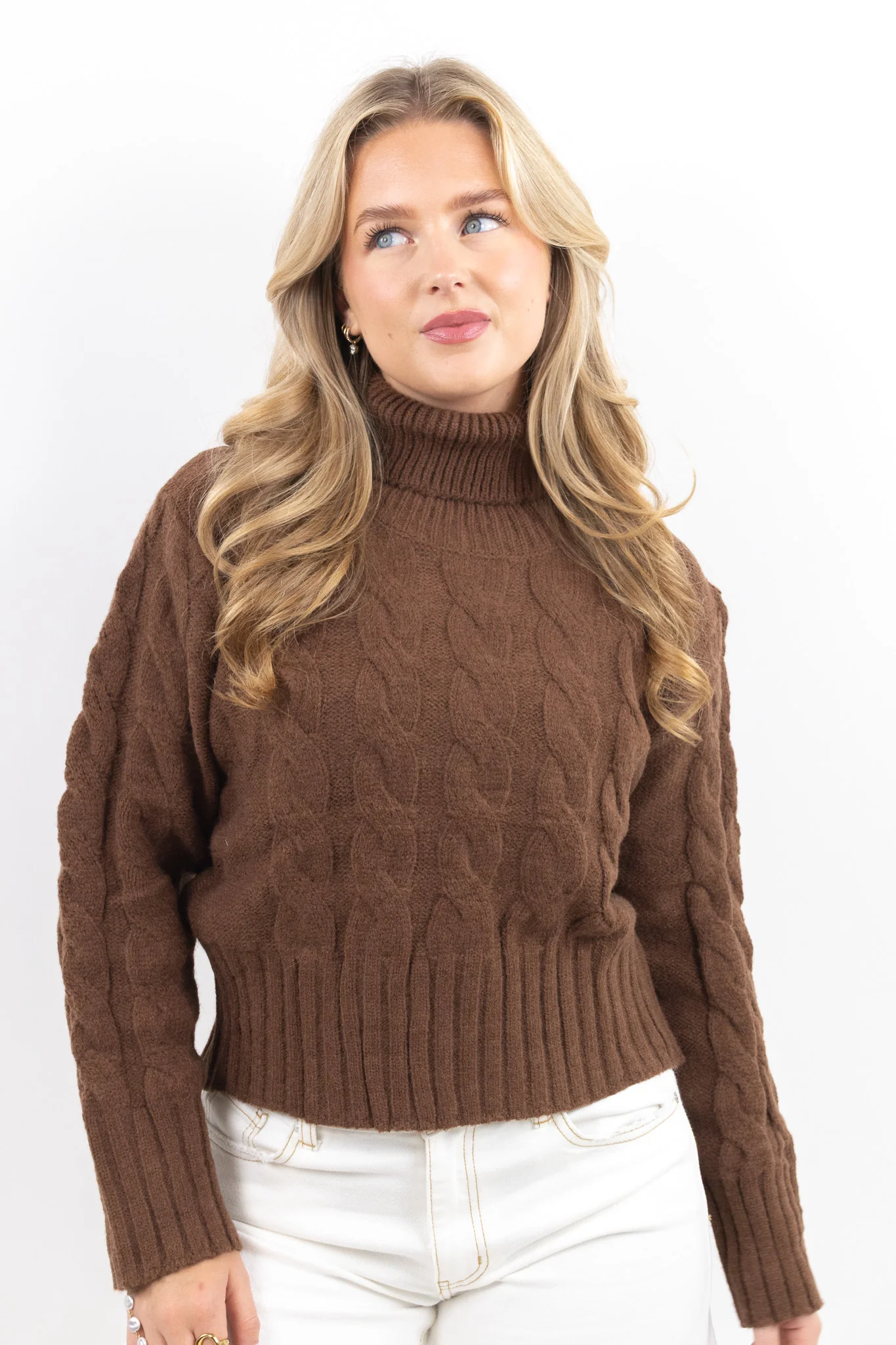 Cable Turtleneck