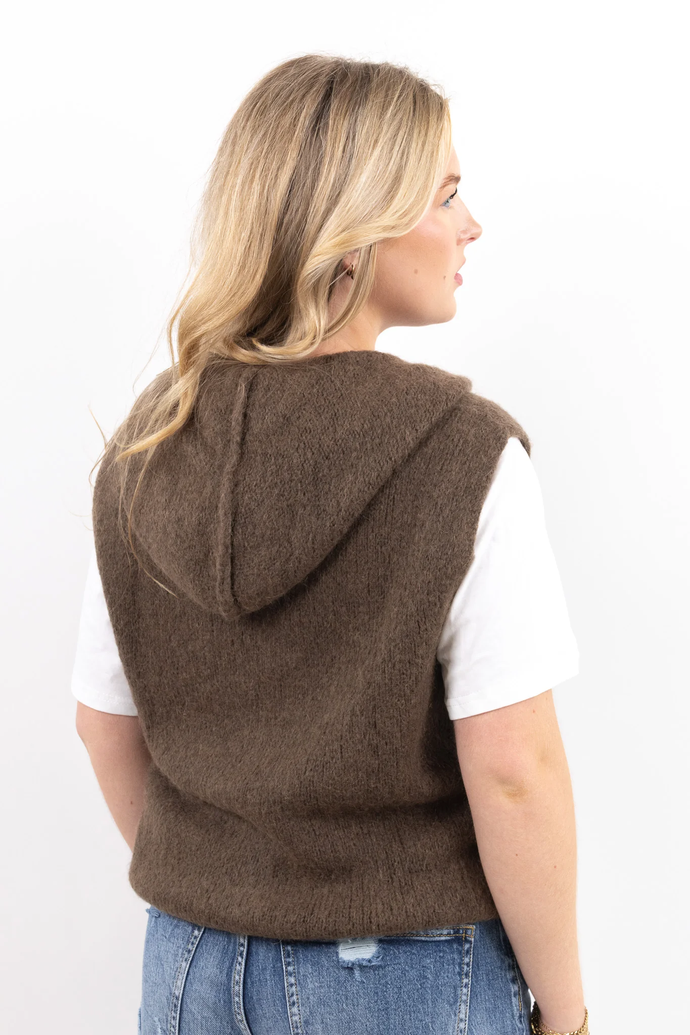 Comfy Hooded Knit Vest - Image 6