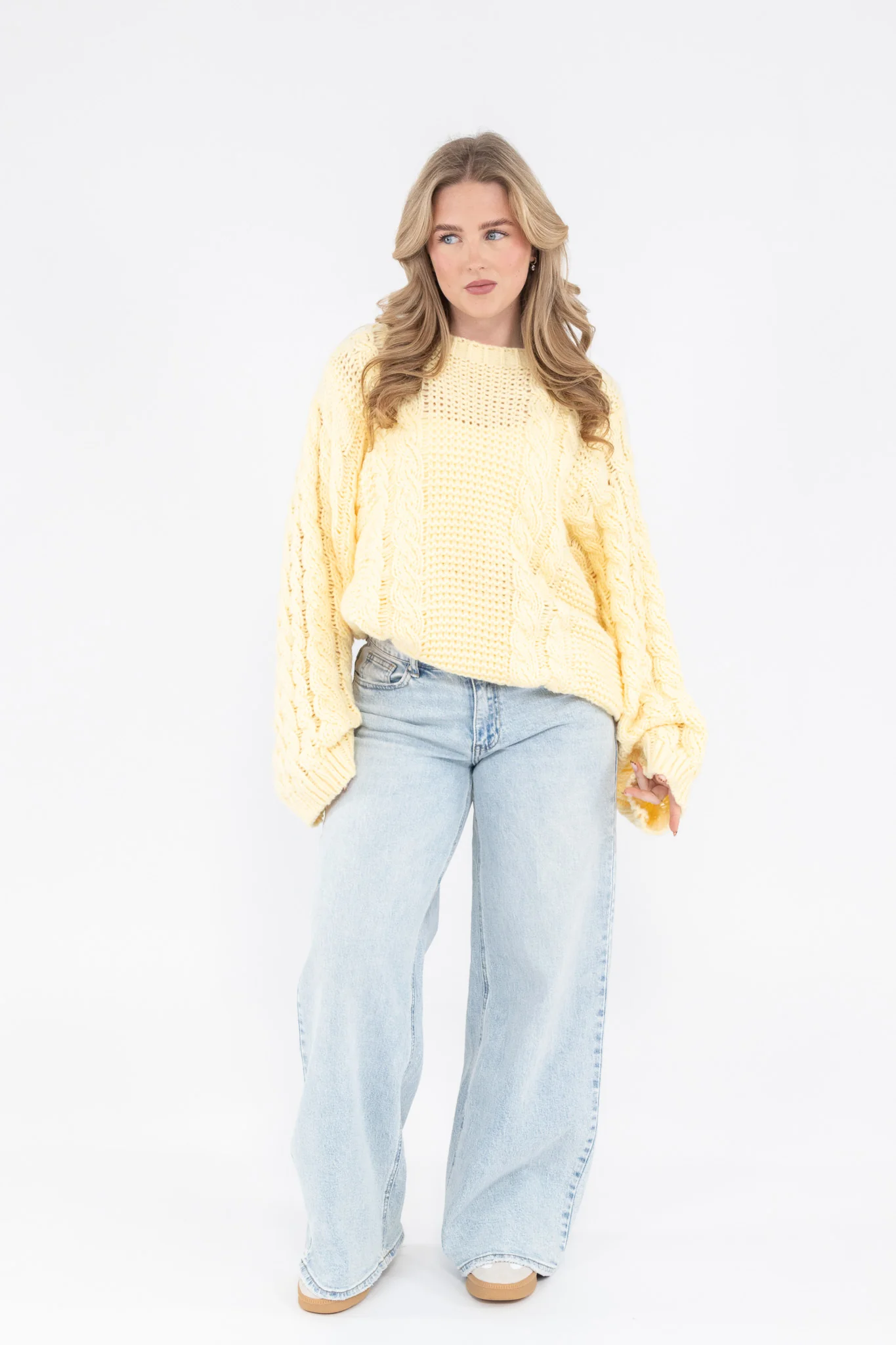 Cozy Cable Knit Sweater - Image 3