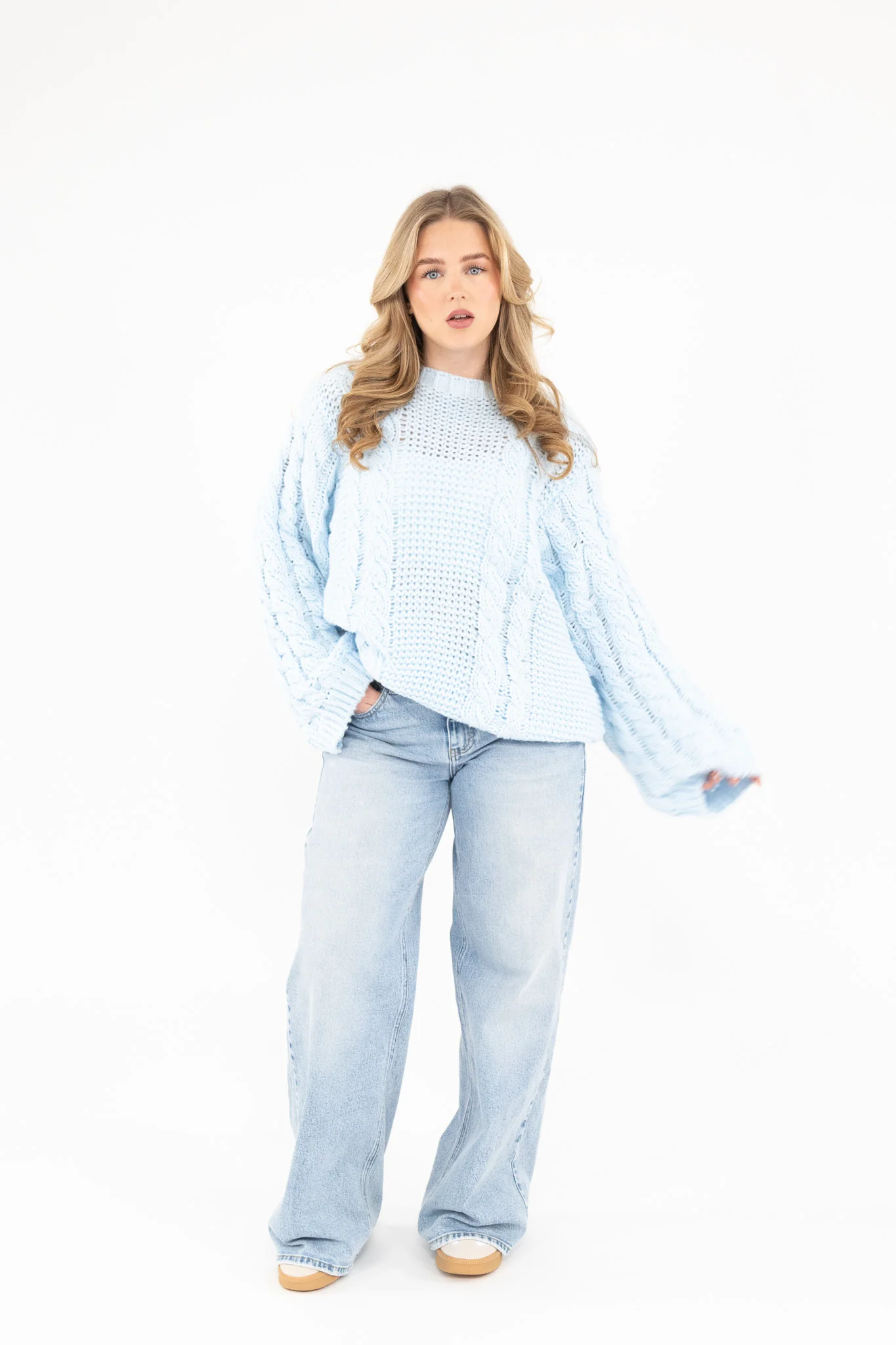 Cozy Cable Knit Sweater - Image 6