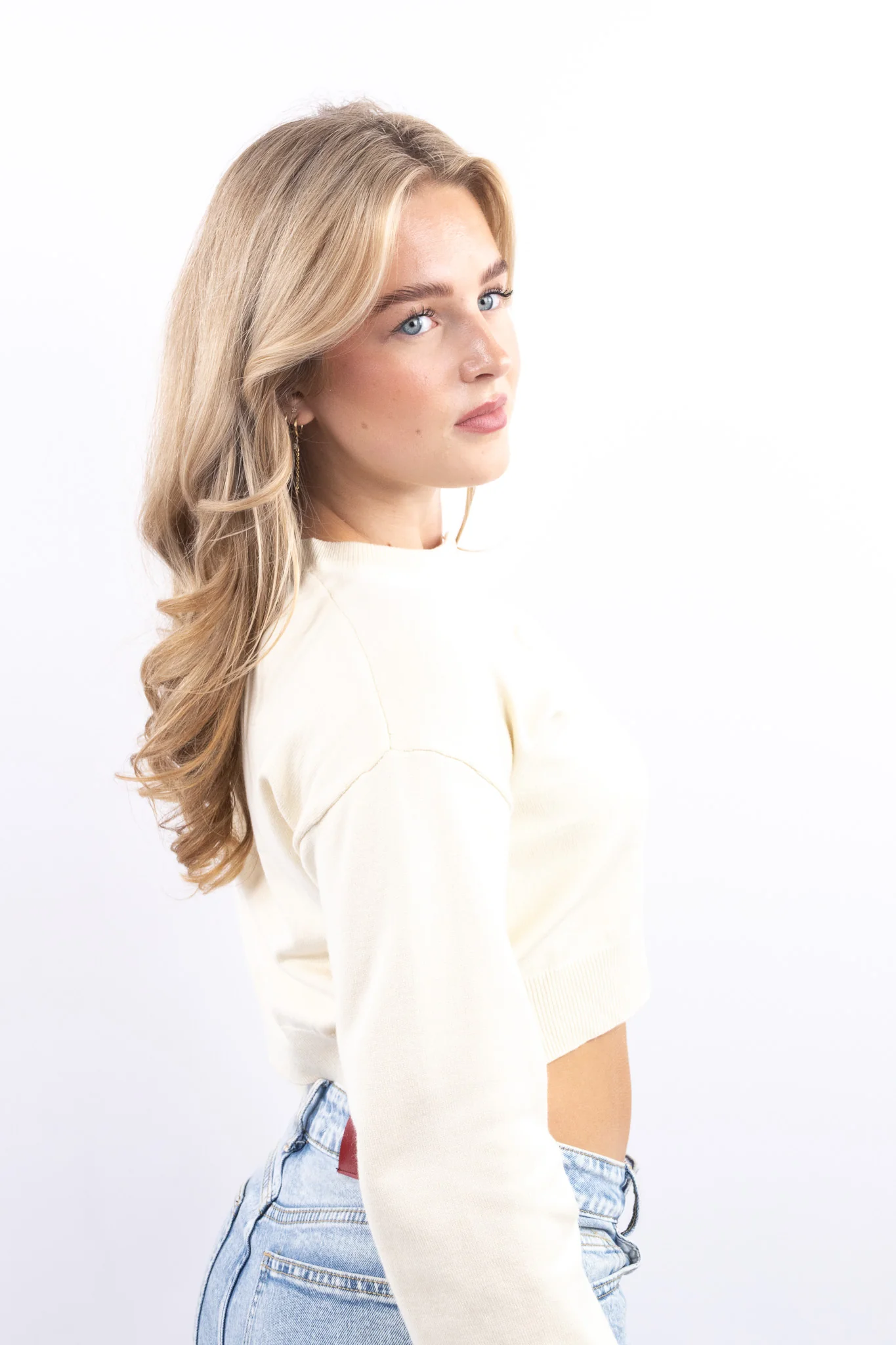Cropped Knit Cardigan - Image 8