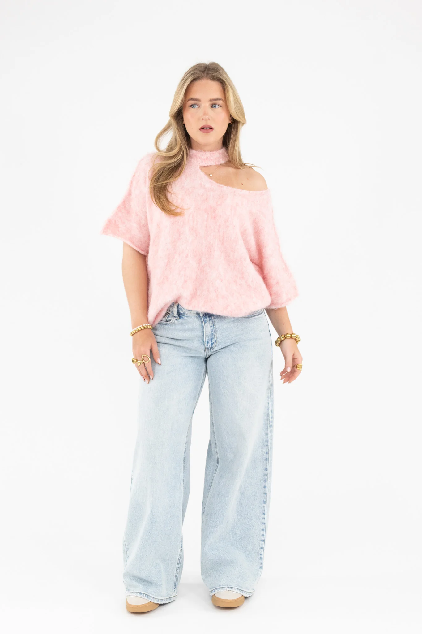Cut Out Shoulder Knit - Image 6