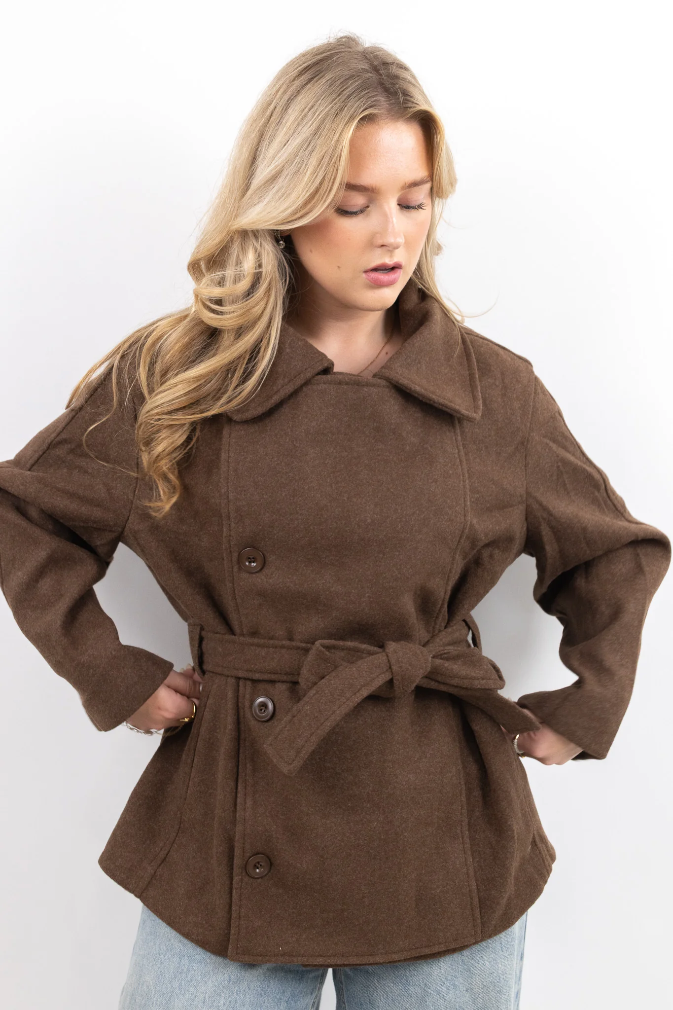 Elegant Belt Coat - Image 3