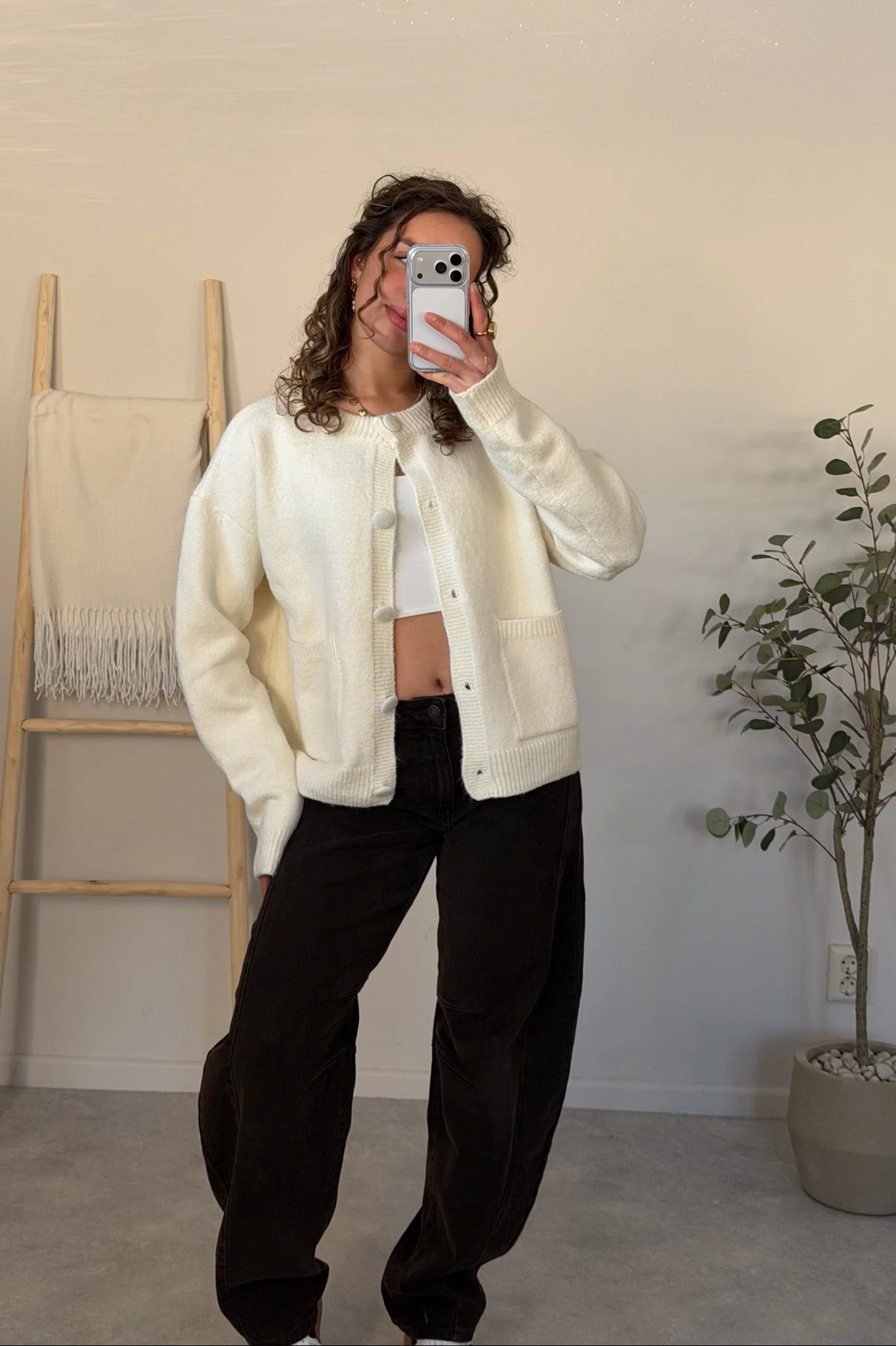 Everyday Button Cardigan - Image 6
