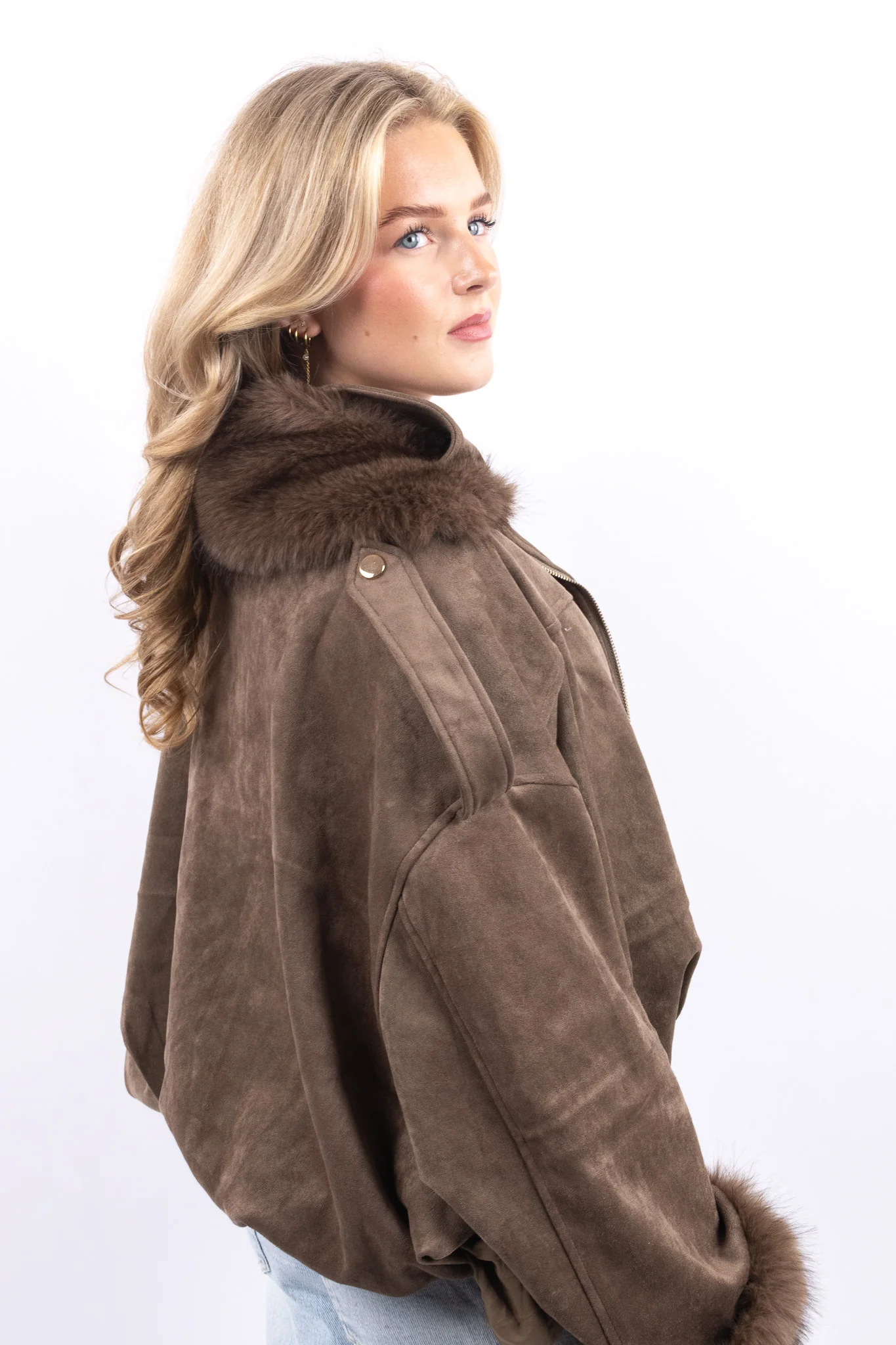 Faux Suede Jacket - Image 3