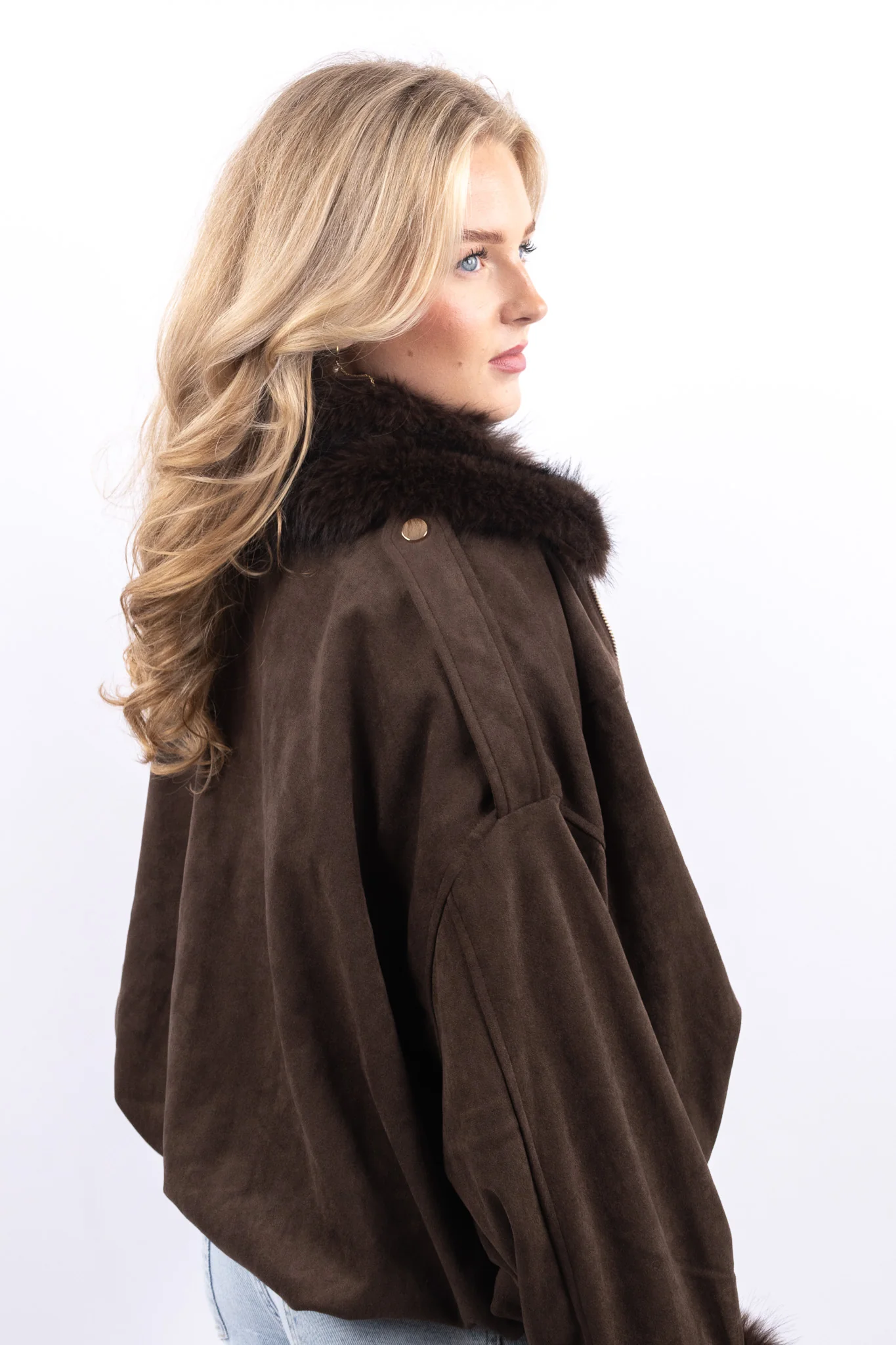 Faux Suede Jacket - Image 5