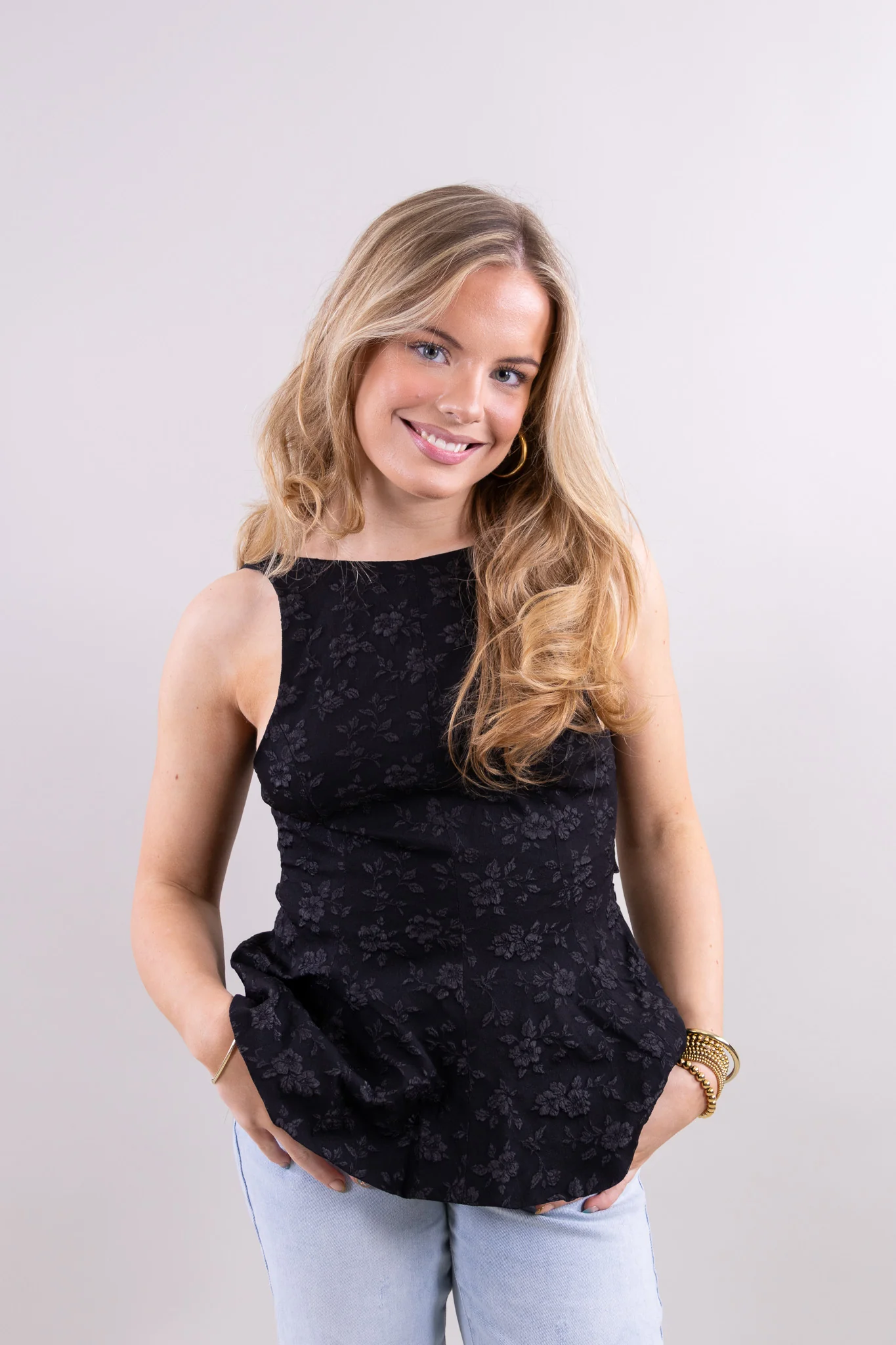 Flora peplum top - Image 12