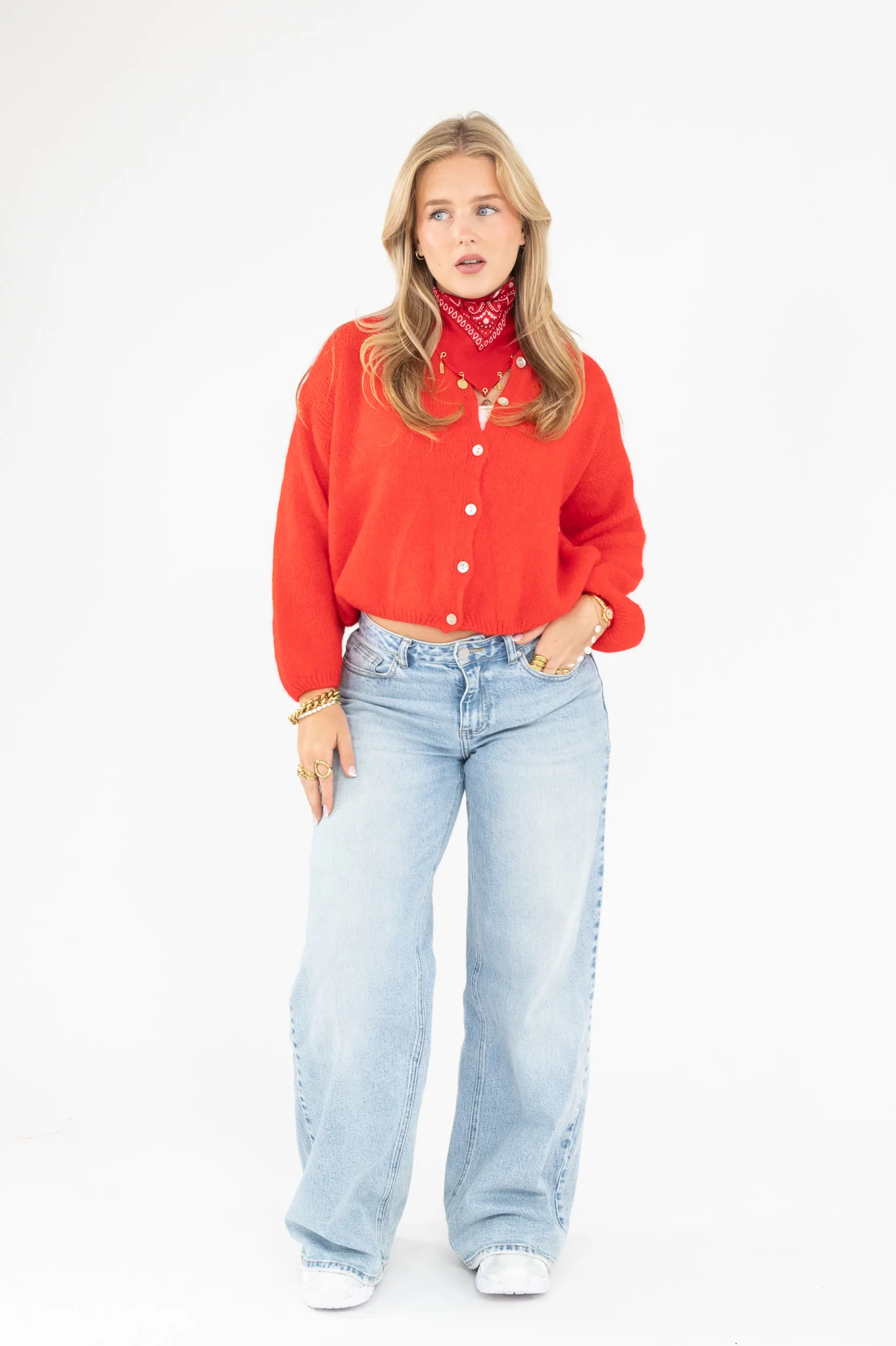 Fluffy Knit Cardigan - Image 2