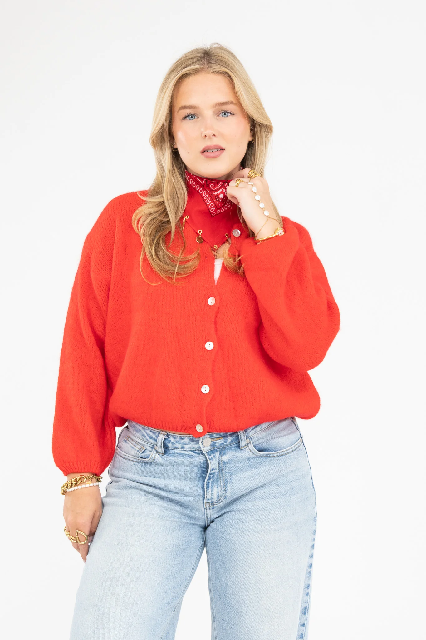 Fluffy Knit Cardigan - Image 4