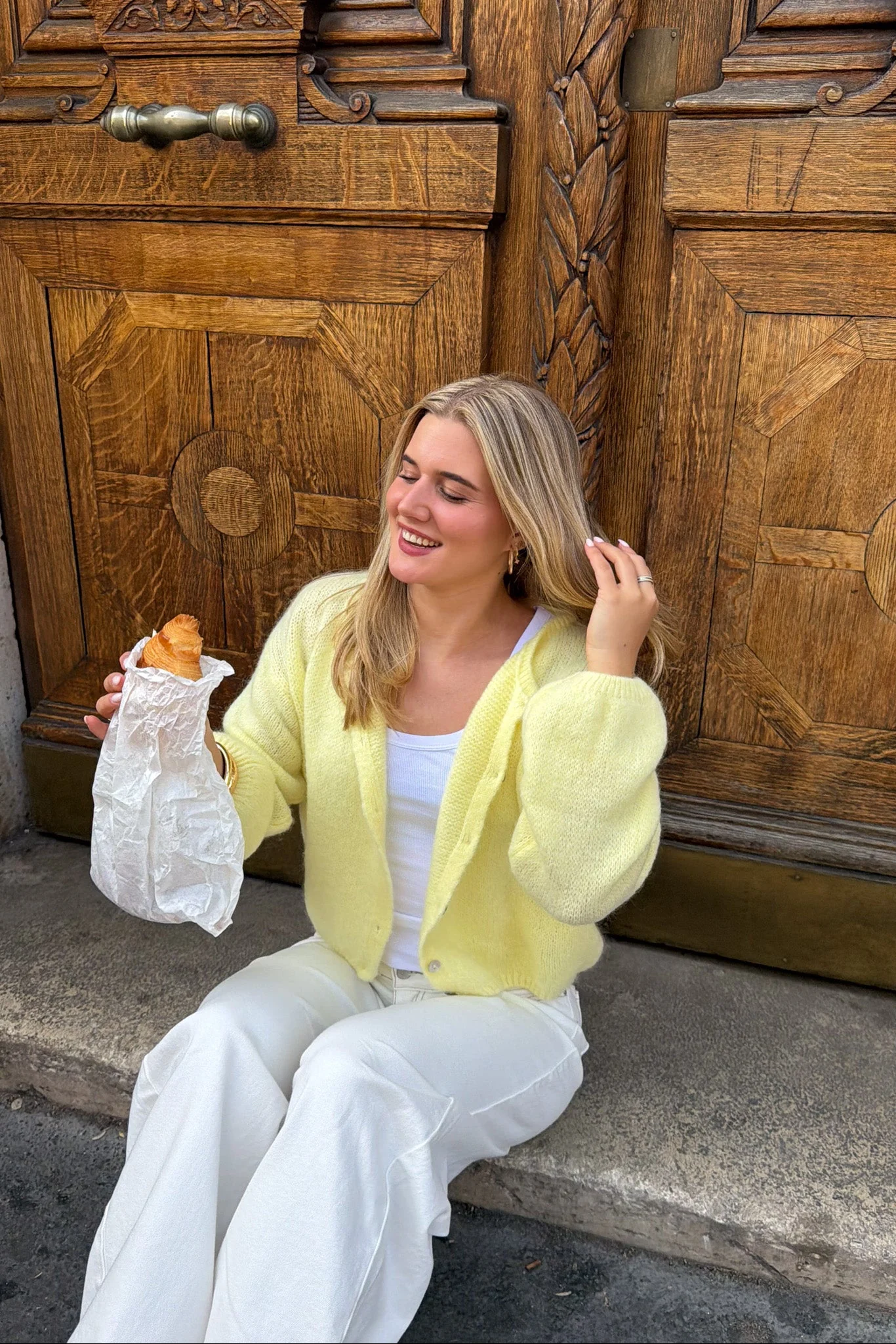 Fluffy Knit Cardigan - Image 7