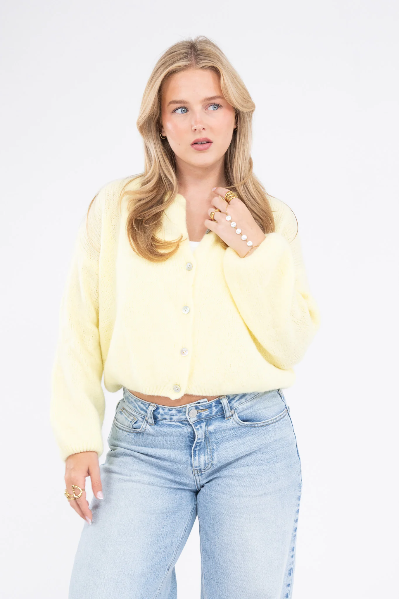 Fluffy Knit Cardigan - Image 9