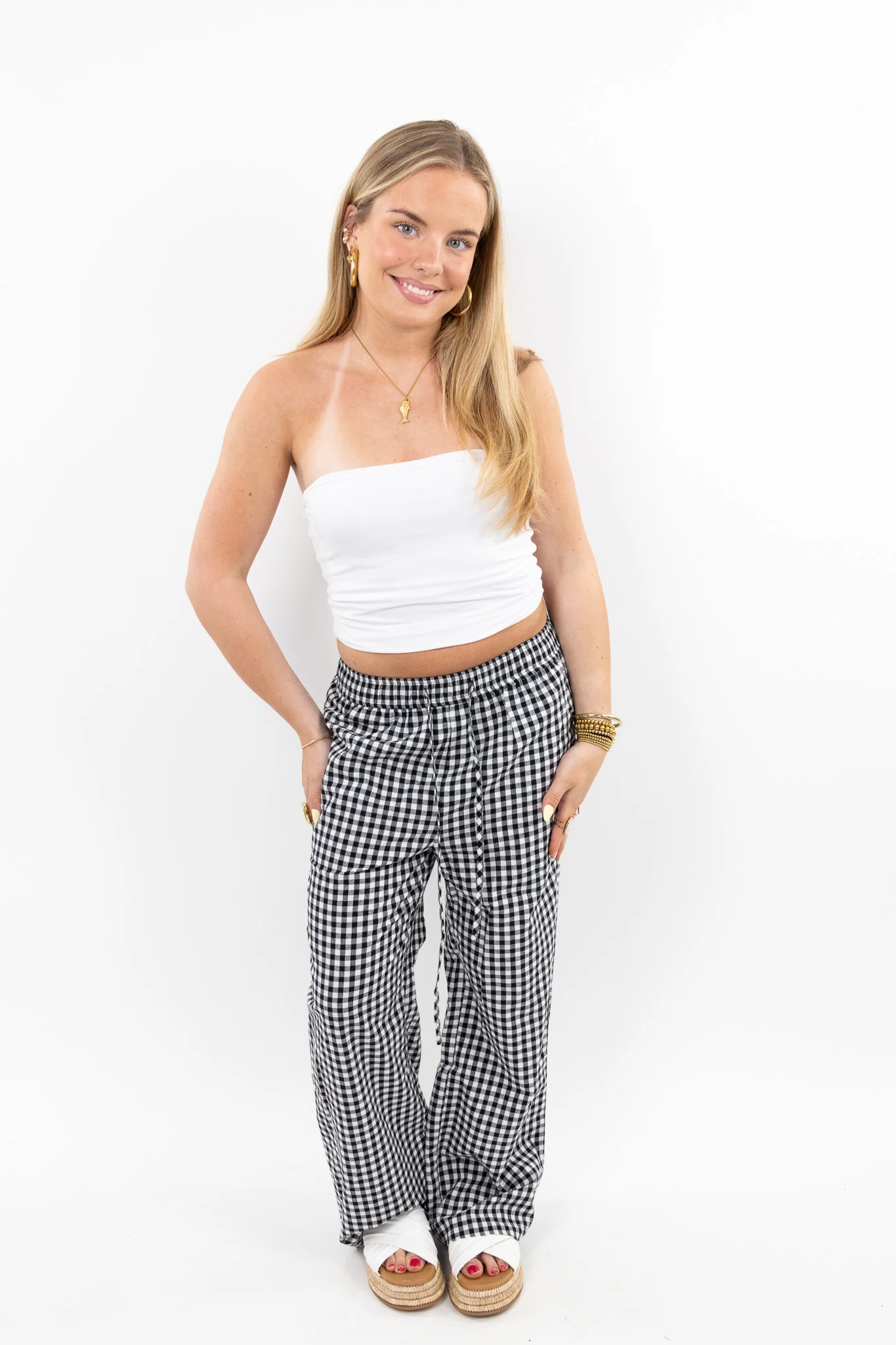 Gingham pants Petite - Image 3
