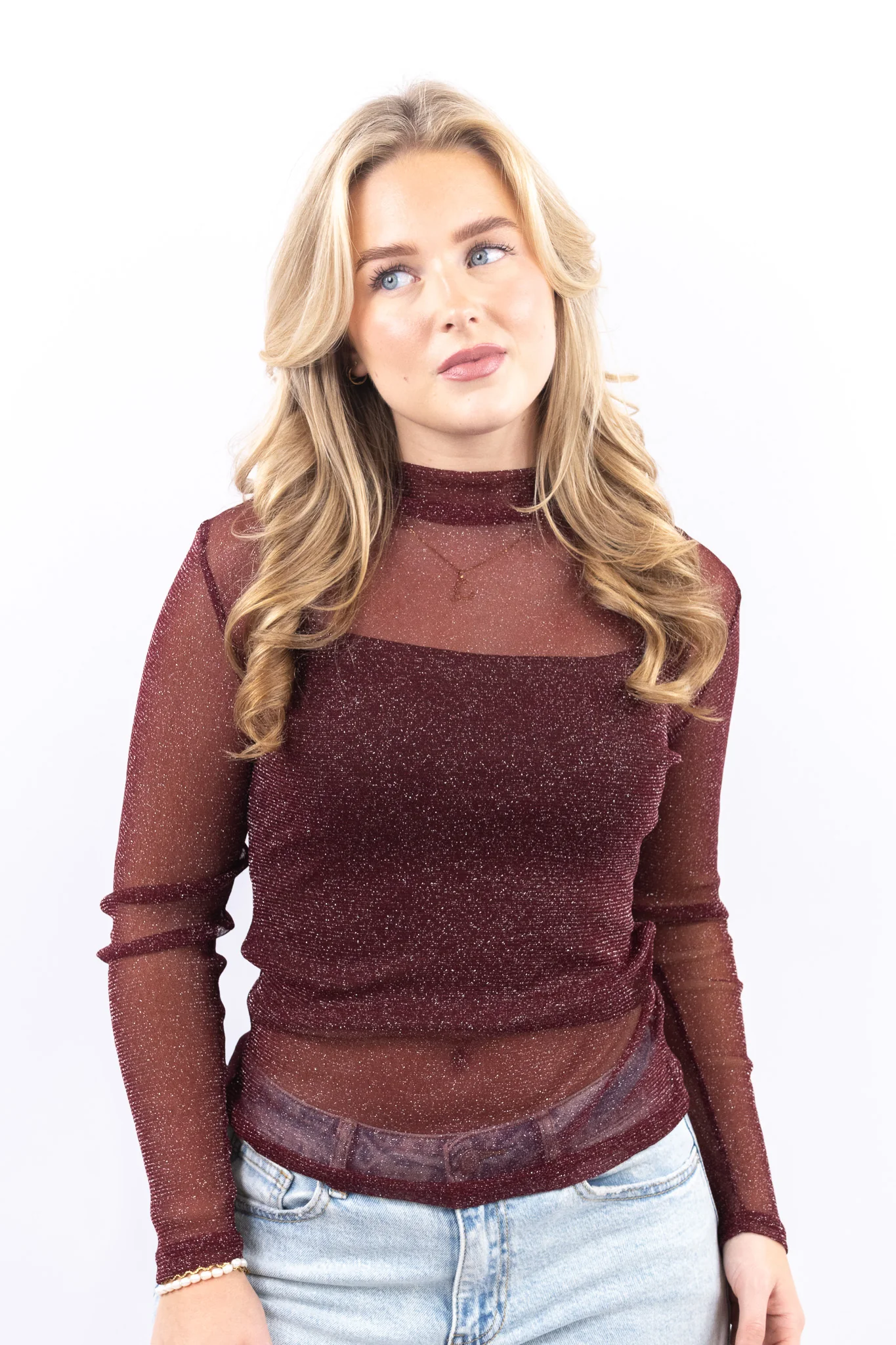 Glitter Mesh Top - Image 2