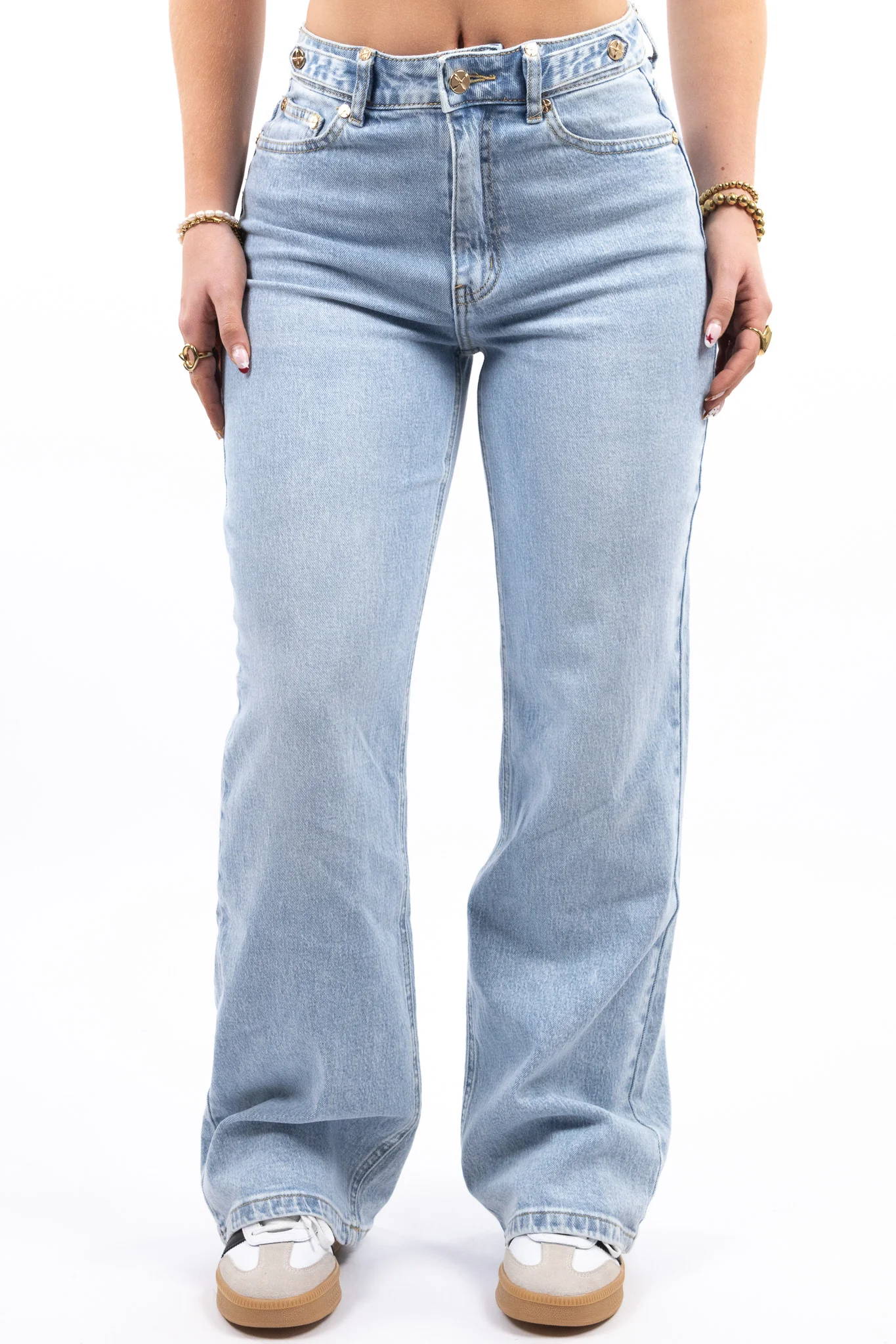 High Waist Wide Leg Jeans - Image 6