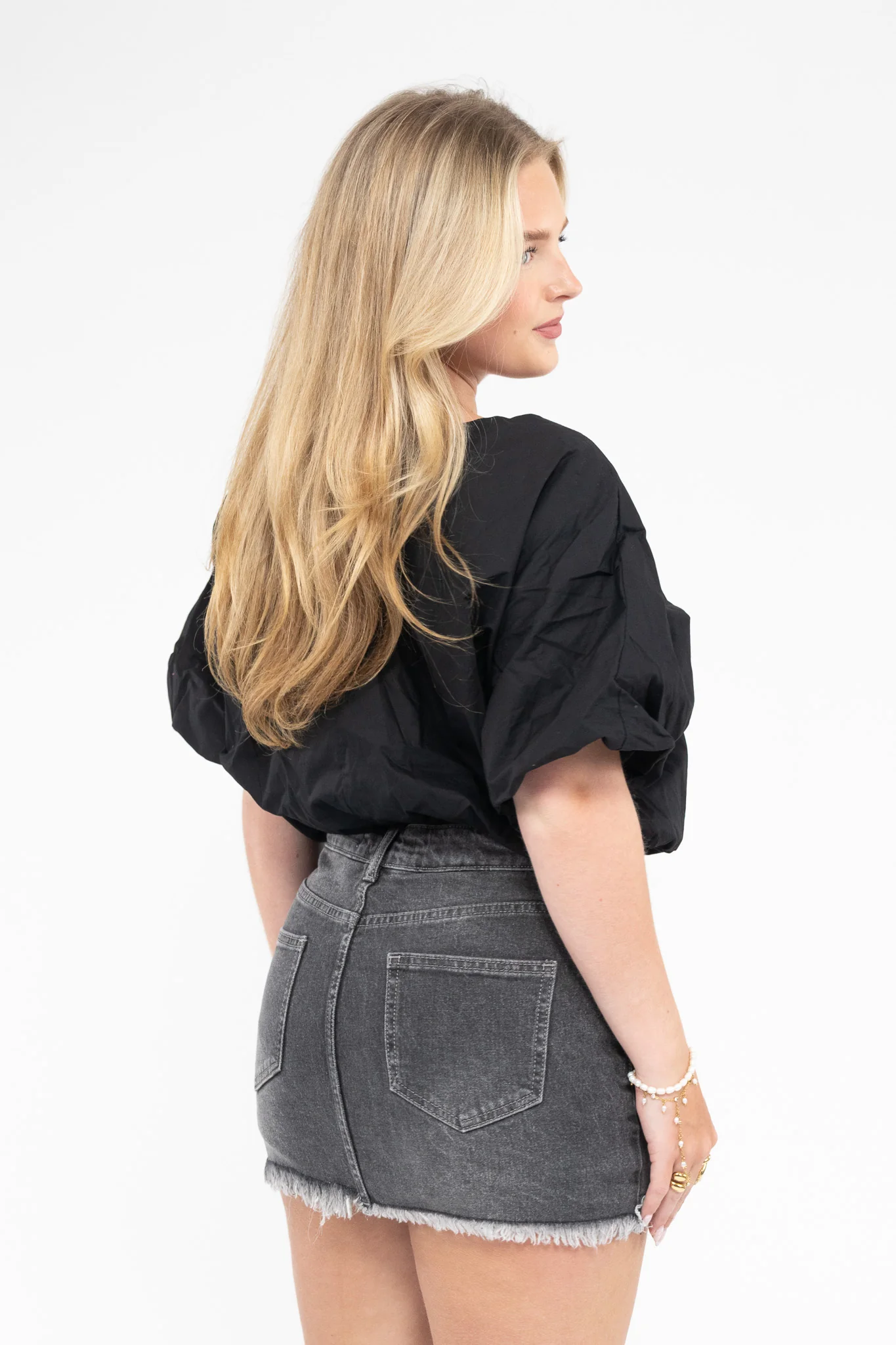 Ripped Denim Skort - Image 5