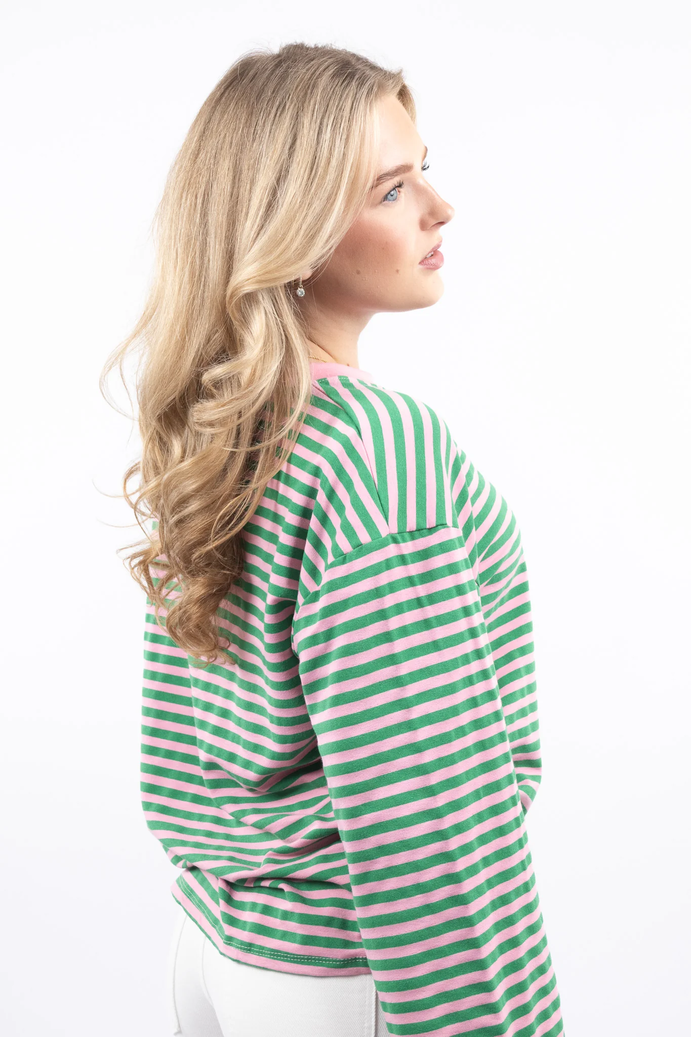 Long Sleeve Striped Tee - Image 11