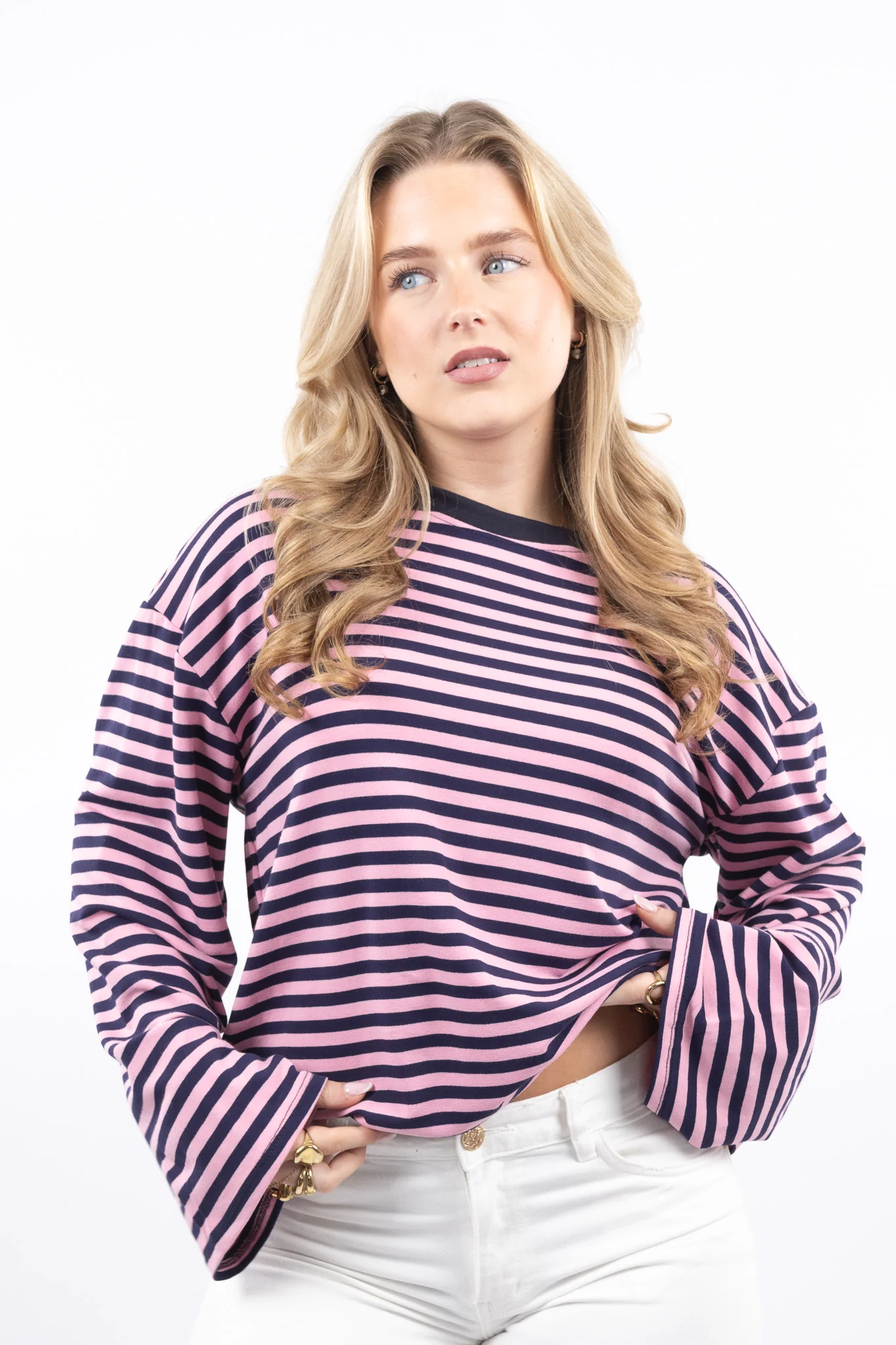 Long Sleeve Striped Tee - Image 13
