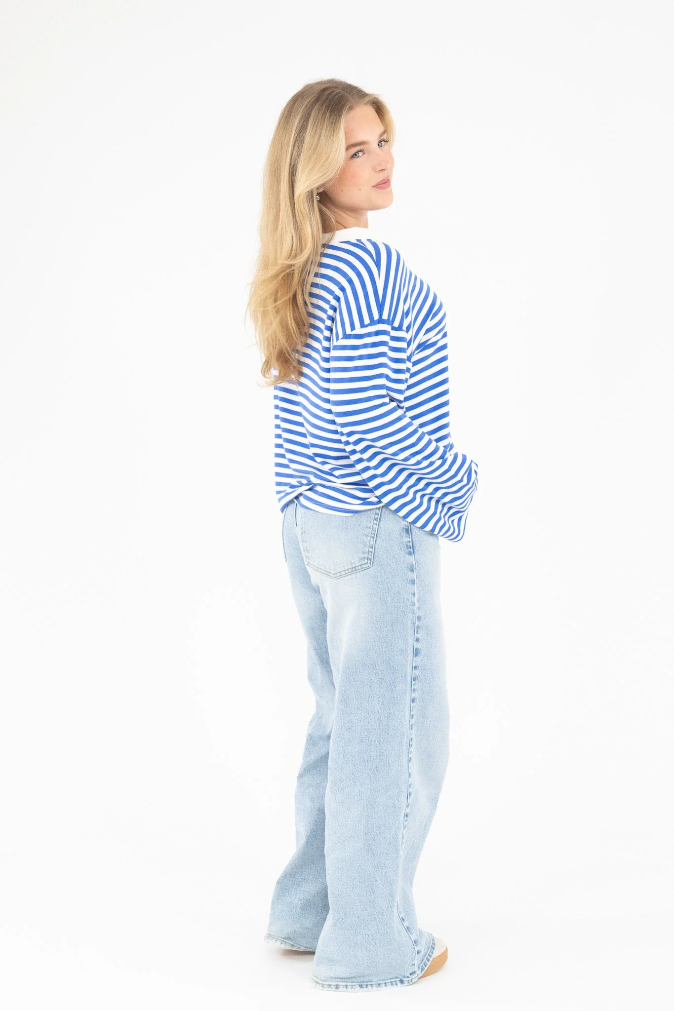 Long Sleeve Striped Tee - Image 2