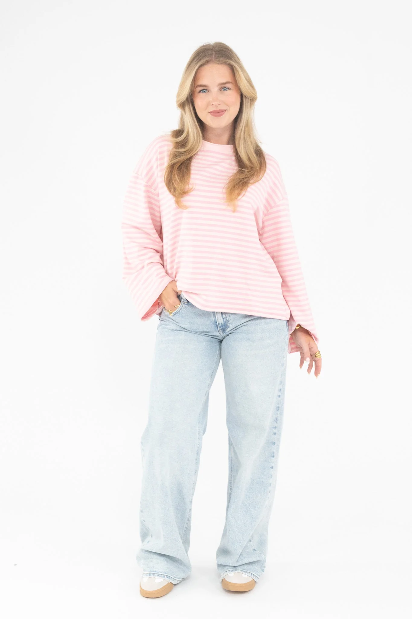 Long Sleeve Striped Tee - Image 22
