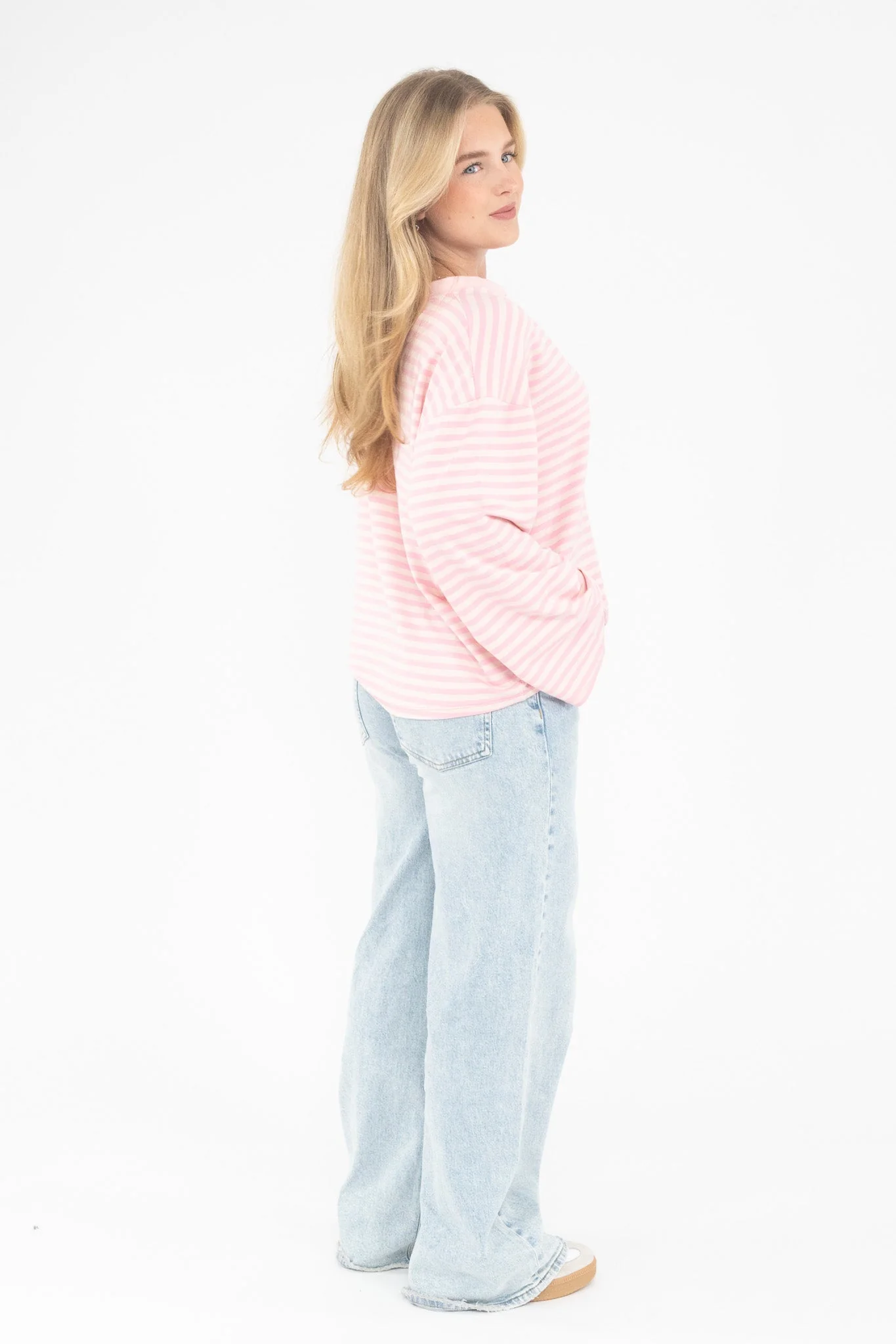 Long Sleeve Striped Tee - Image 23