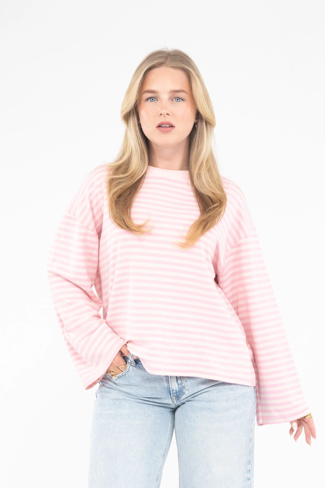 Long Sleeve Striped Tee - Image 24