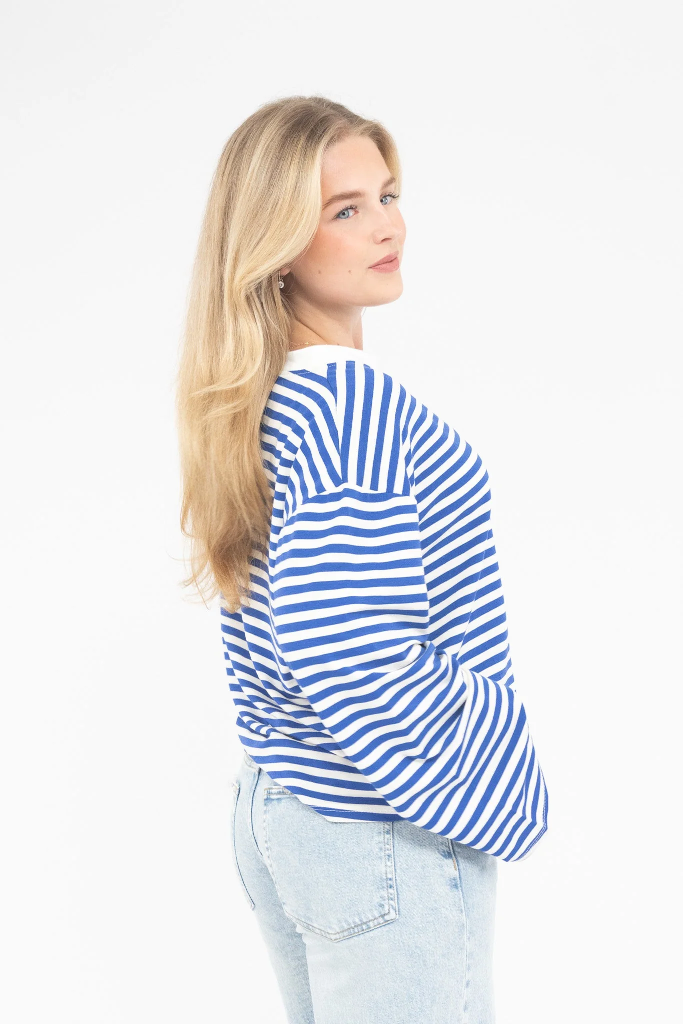 Long Sleeve Striped Tee - Image 29