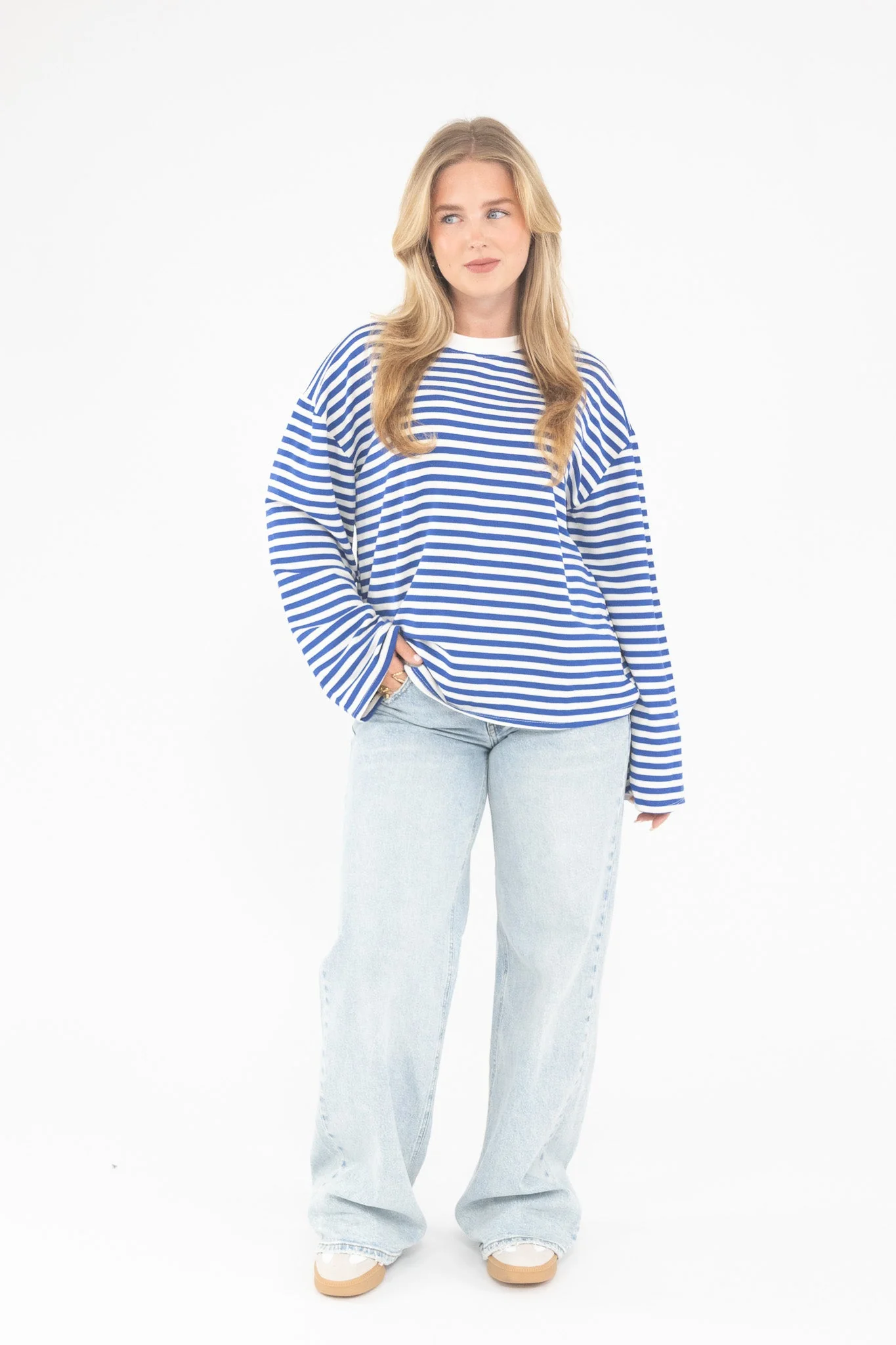 Long Sleeve Striped Tee - Image 30