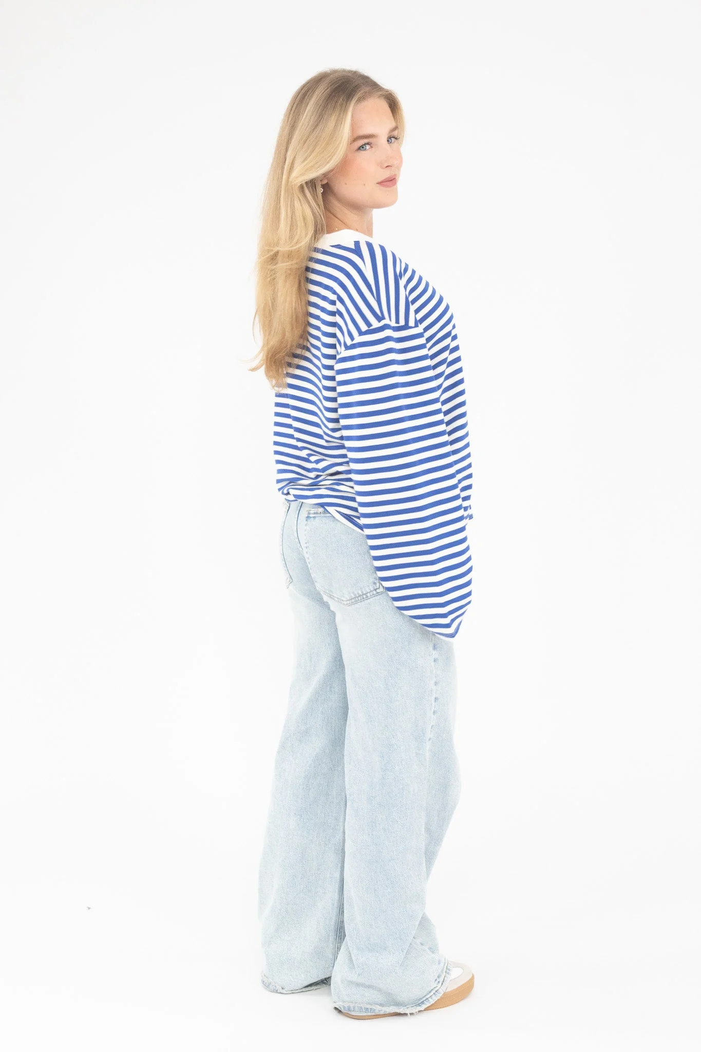 Long Sleeve Striped Tee - Image 32