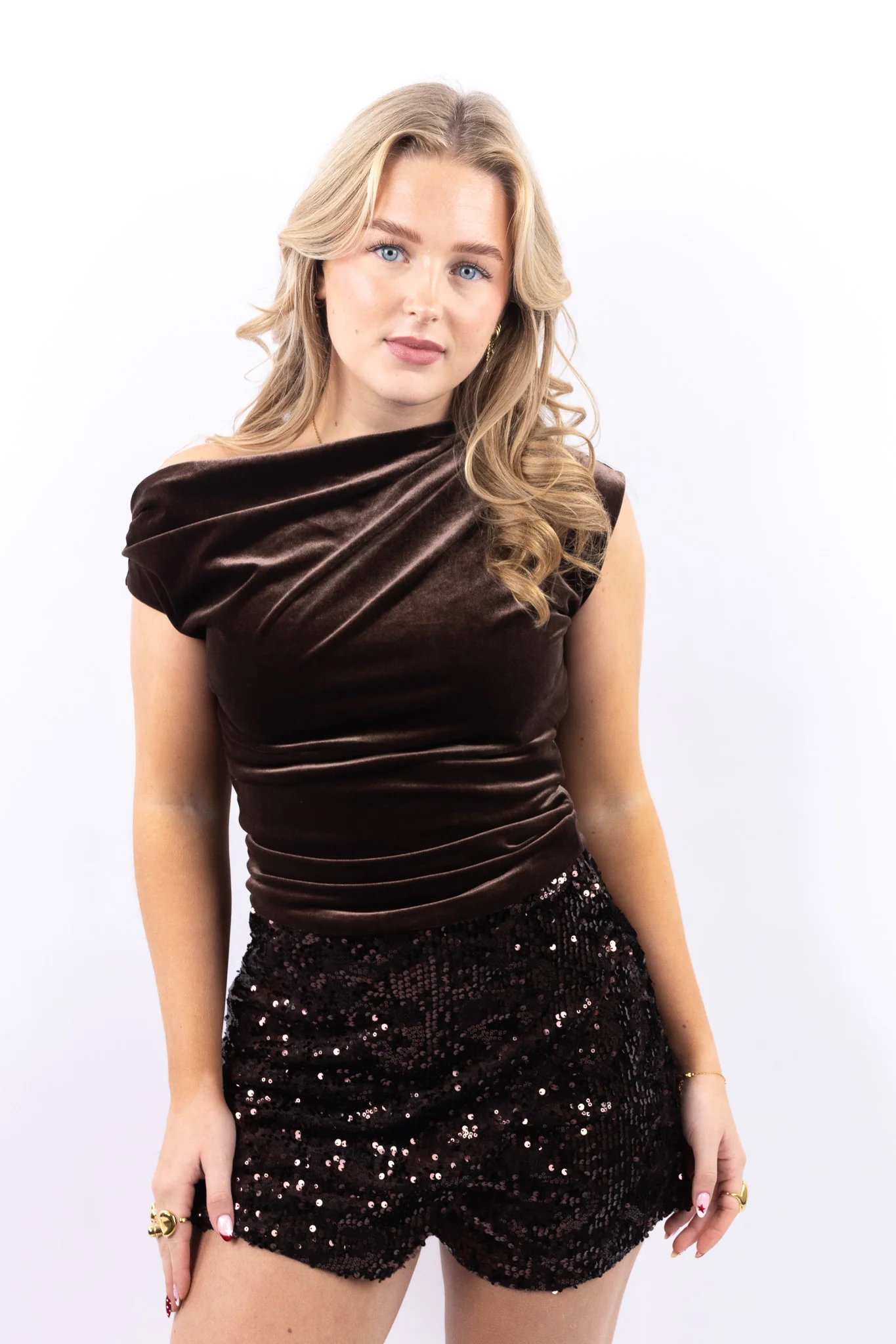 Sequin Wrap Skort - Image 4