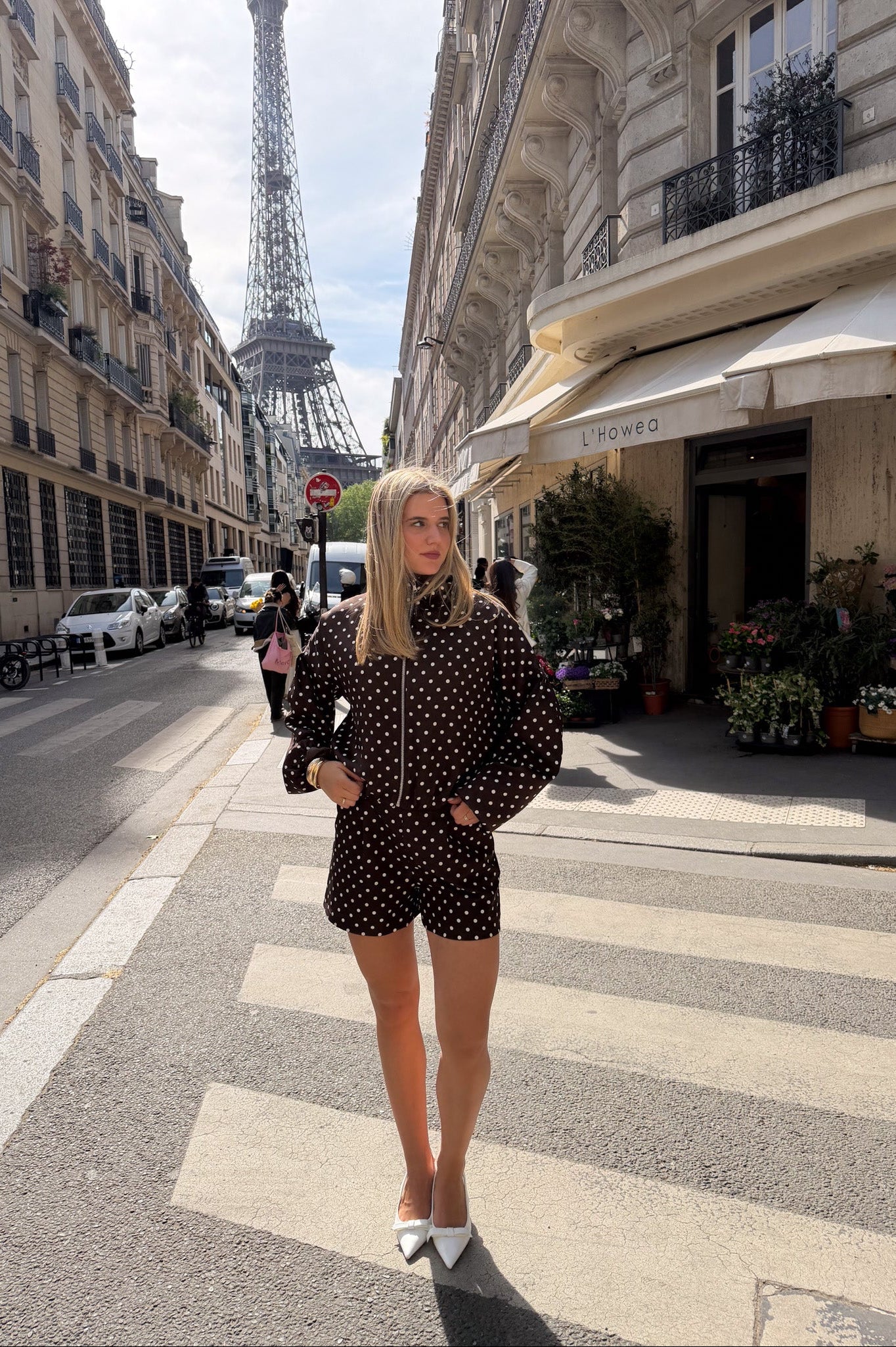 Polka Dot Jacket - Brown - Image 2