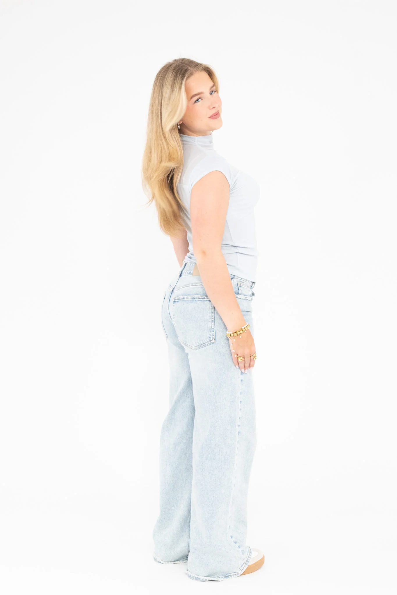 Mesh High Neck Top - Image 10