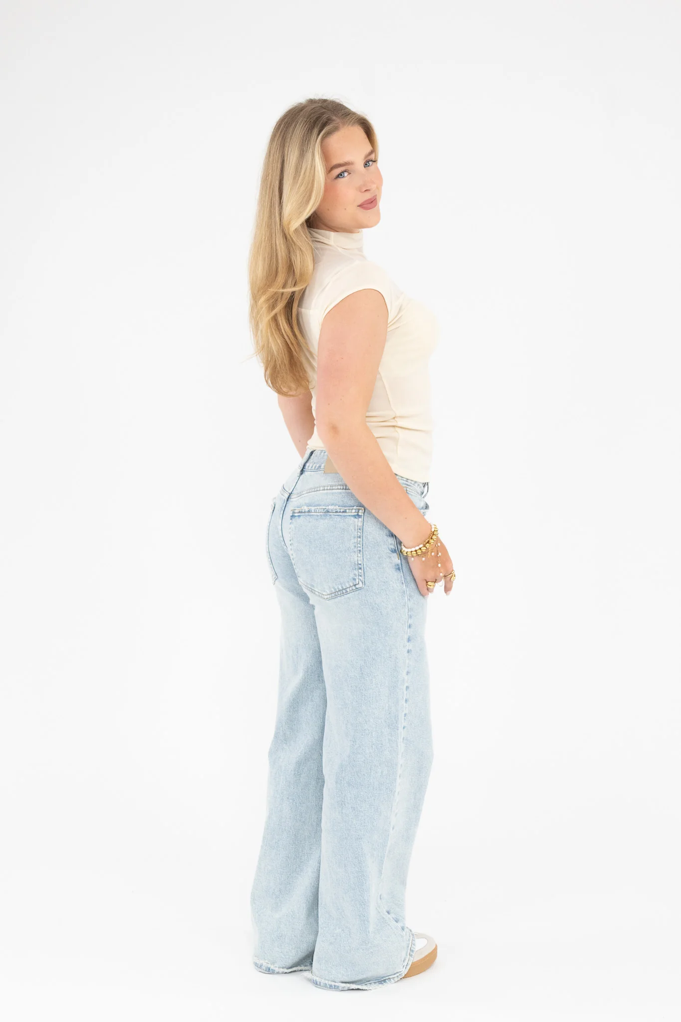 Mesh High Neck Top - Image 5