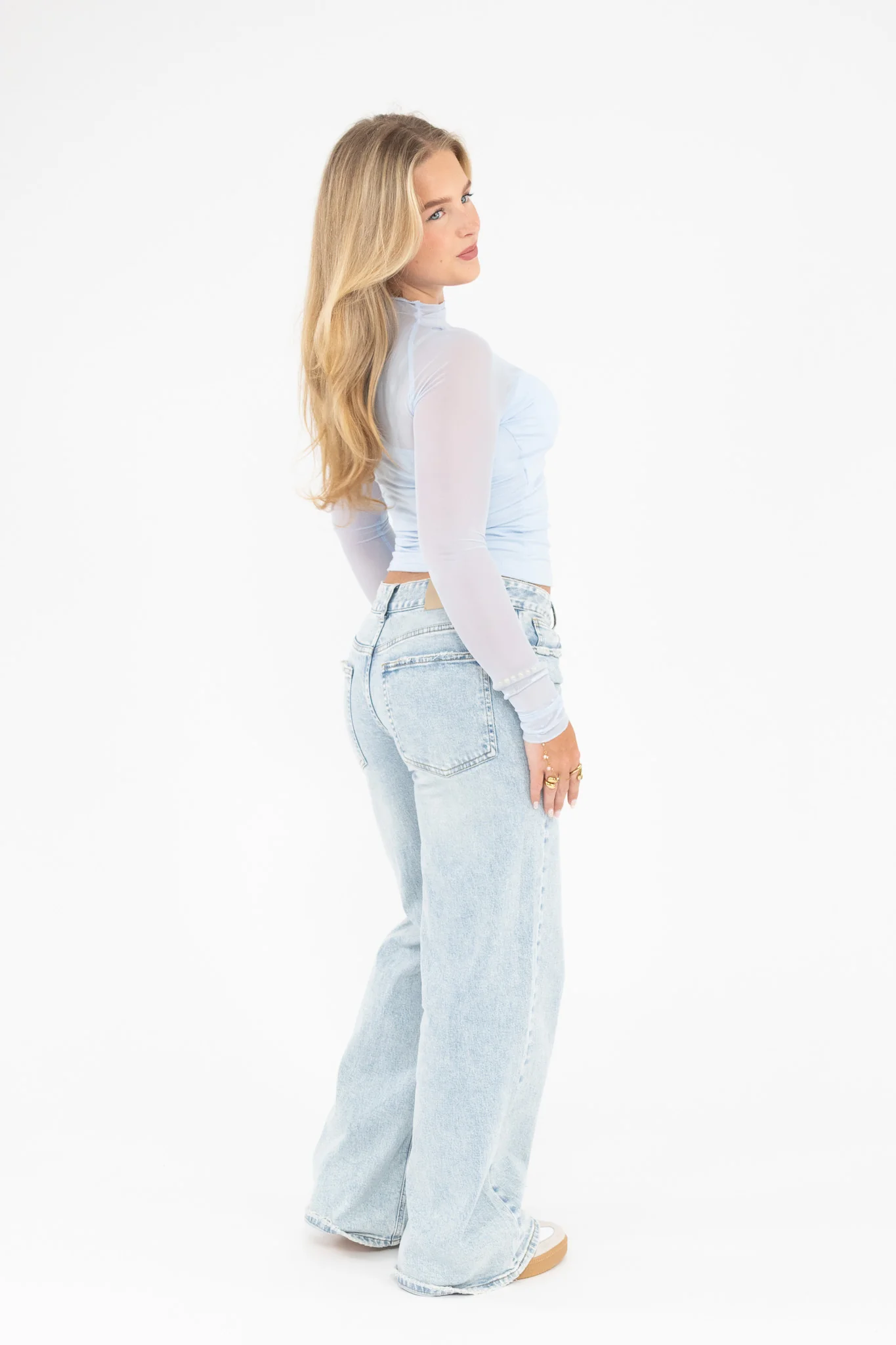 Mesh Long Sleeve Top - Image 3