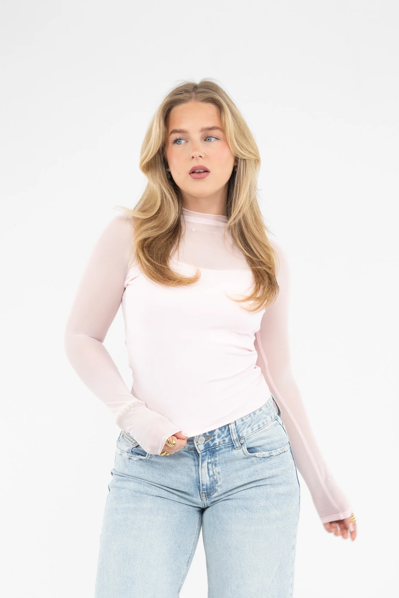 Mesh Long Sleeve Top - Image 6