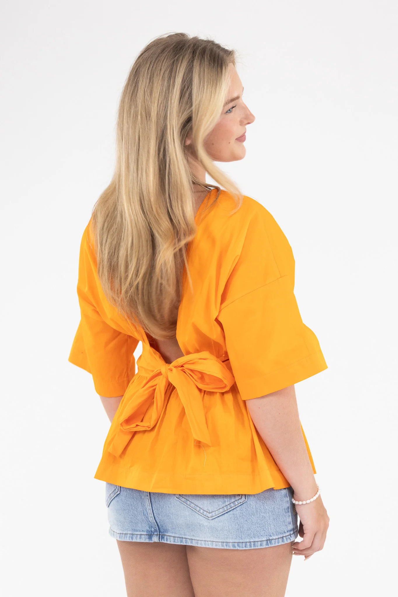 Open Back Peplum Blouse - Image 13