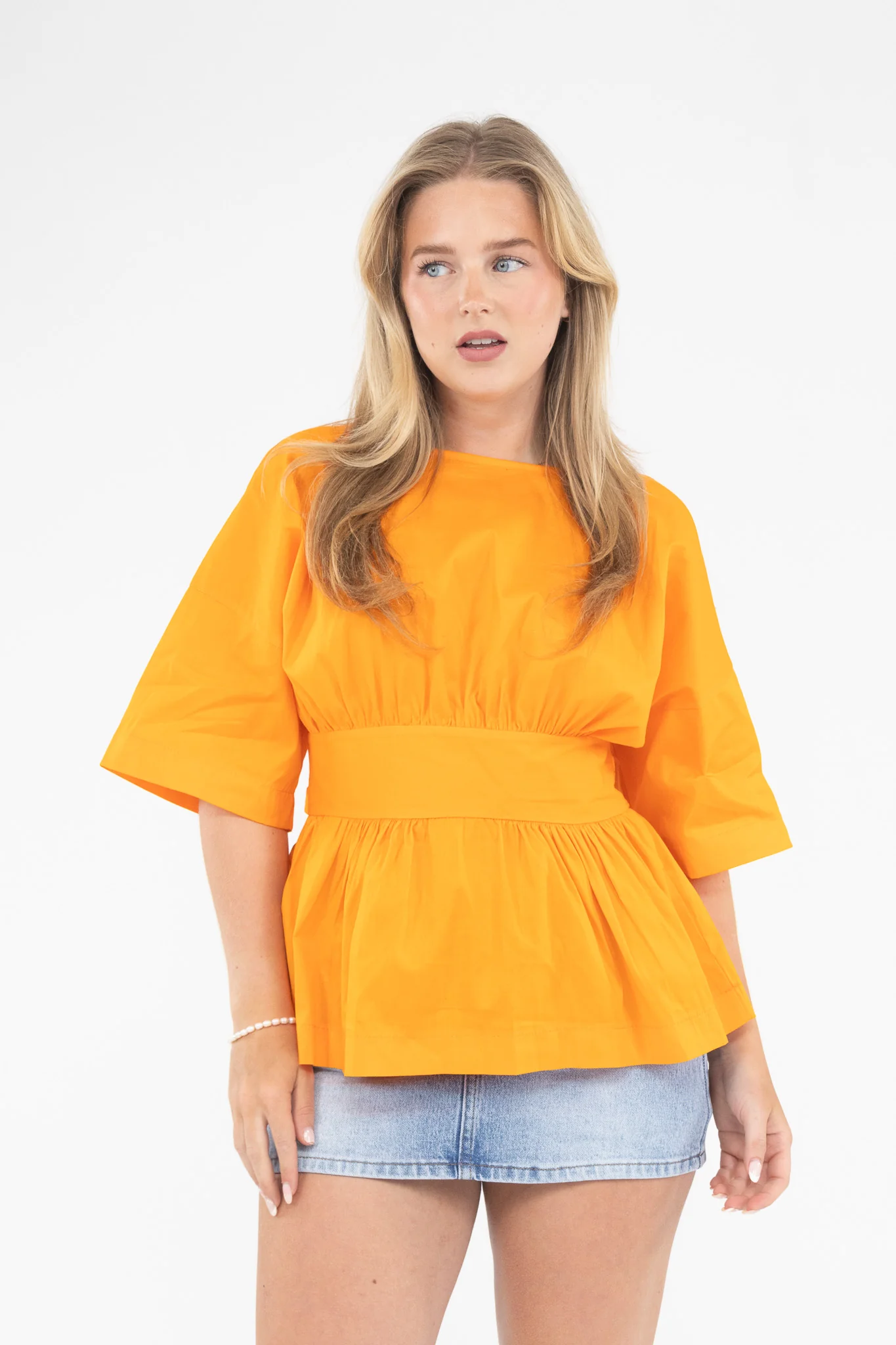 Open Back Peplum Blouse - Image 9