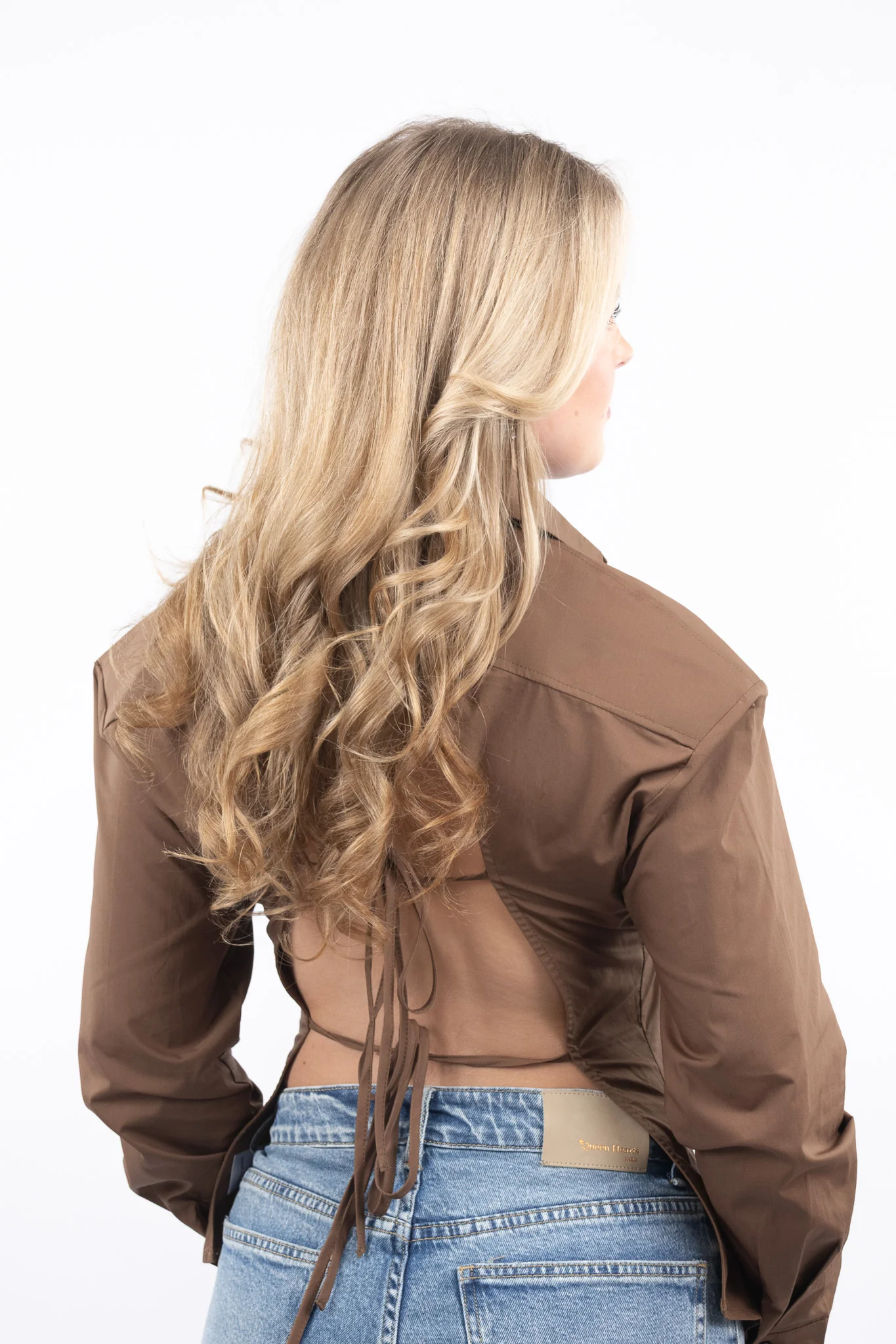 Open Back Tie Blouse - Image 8