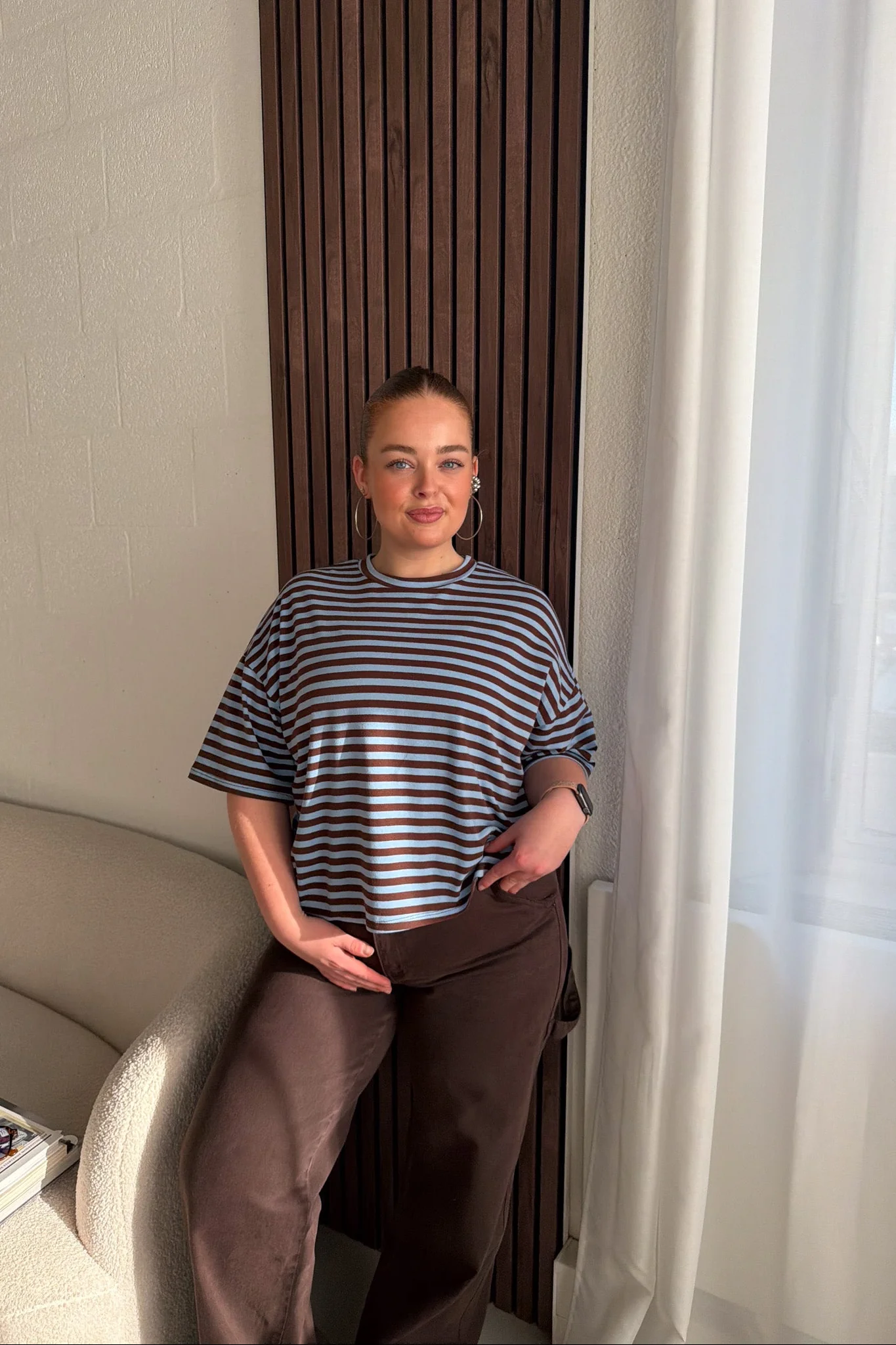 Oversized Striped T-Shirt - Image 2