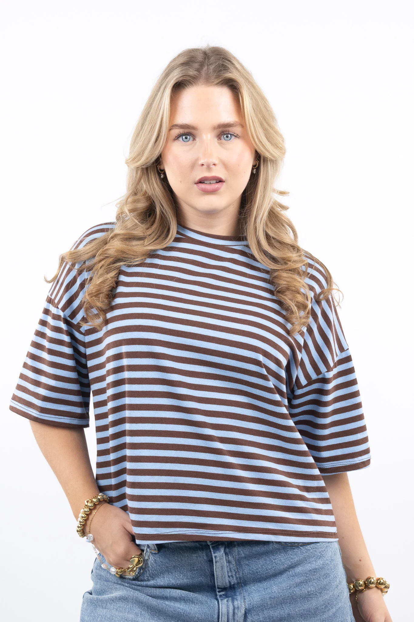 Oversized Striped T-Shirt - Image 6