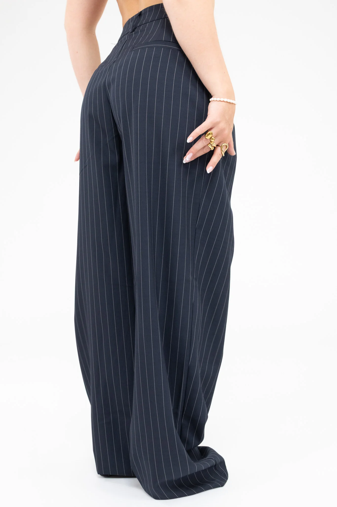 Pinstripe Pleated Pantalon Tall - Image 2