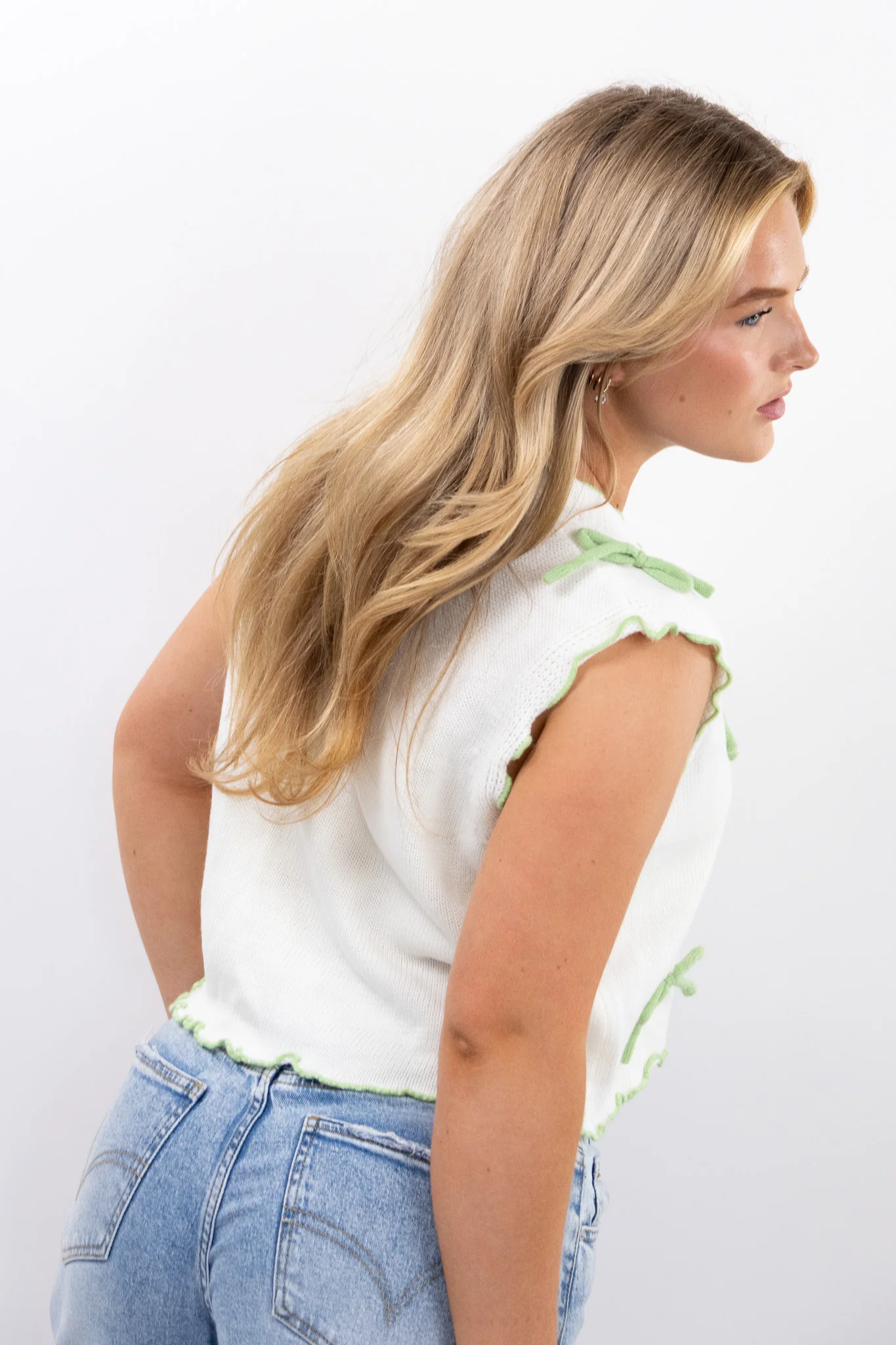 Bow Knitted Top - Image 2