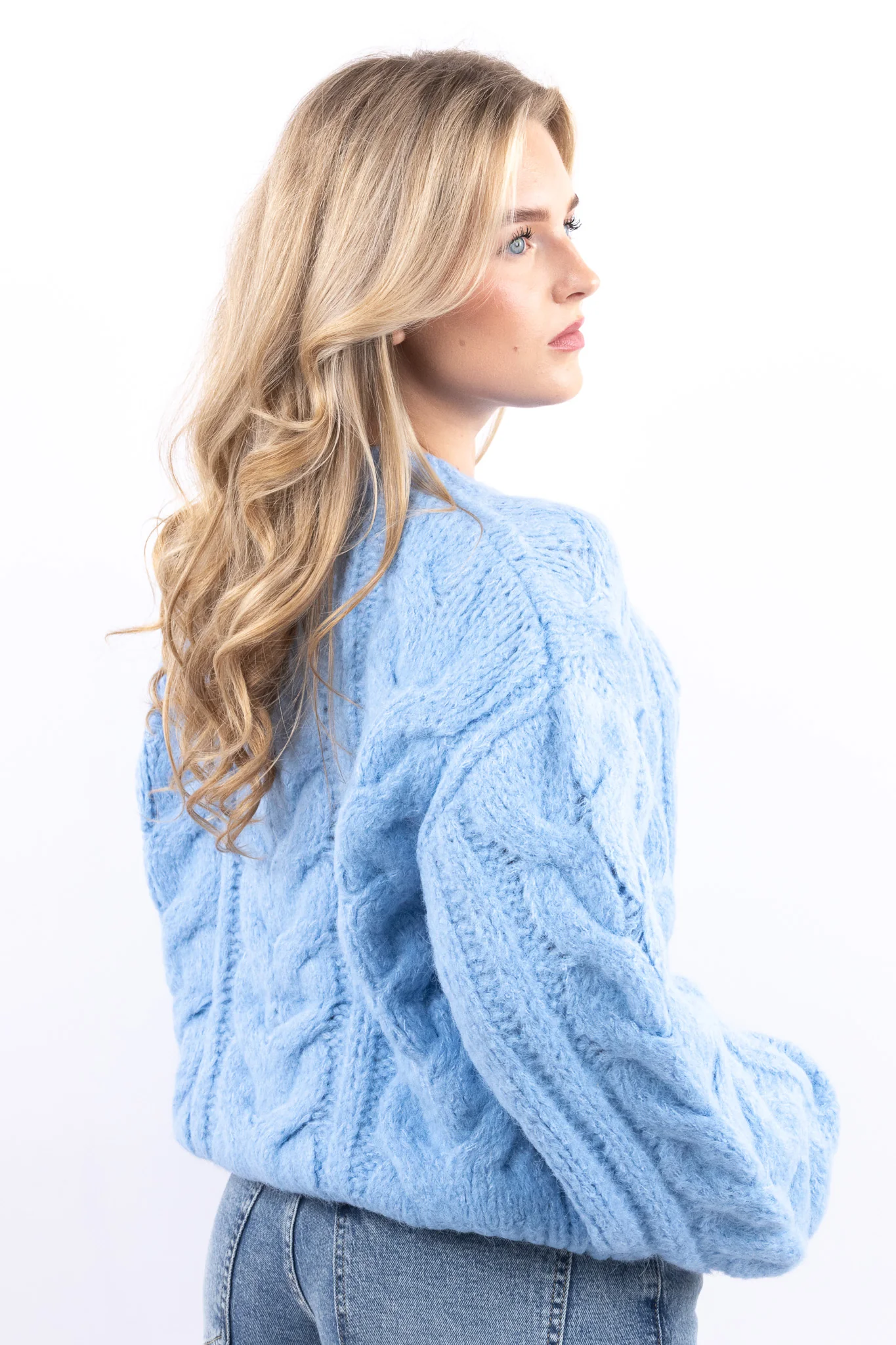 Plush Cable Knit Cardigan - Image 6