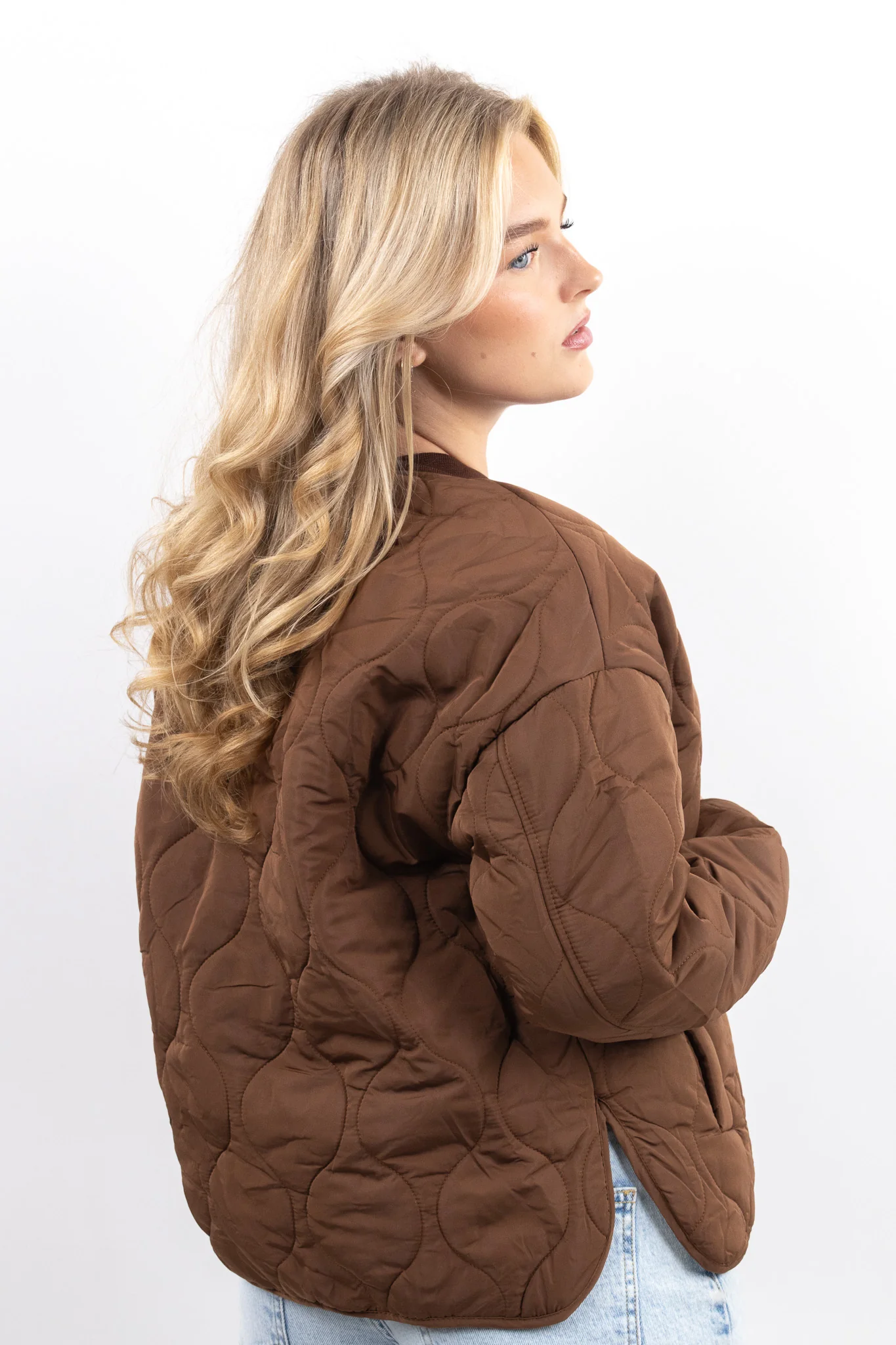 Quilted Button Jacket - Image 3