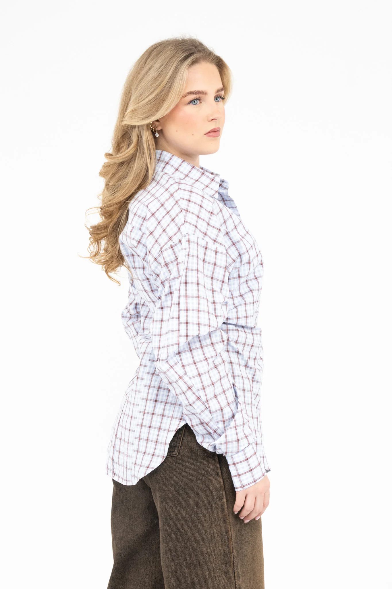 Relaxed Checked Blouse - Image 4
